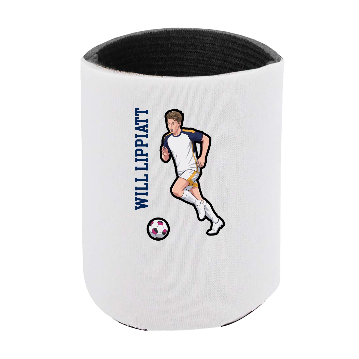 Can Holder — Name Vertical in White