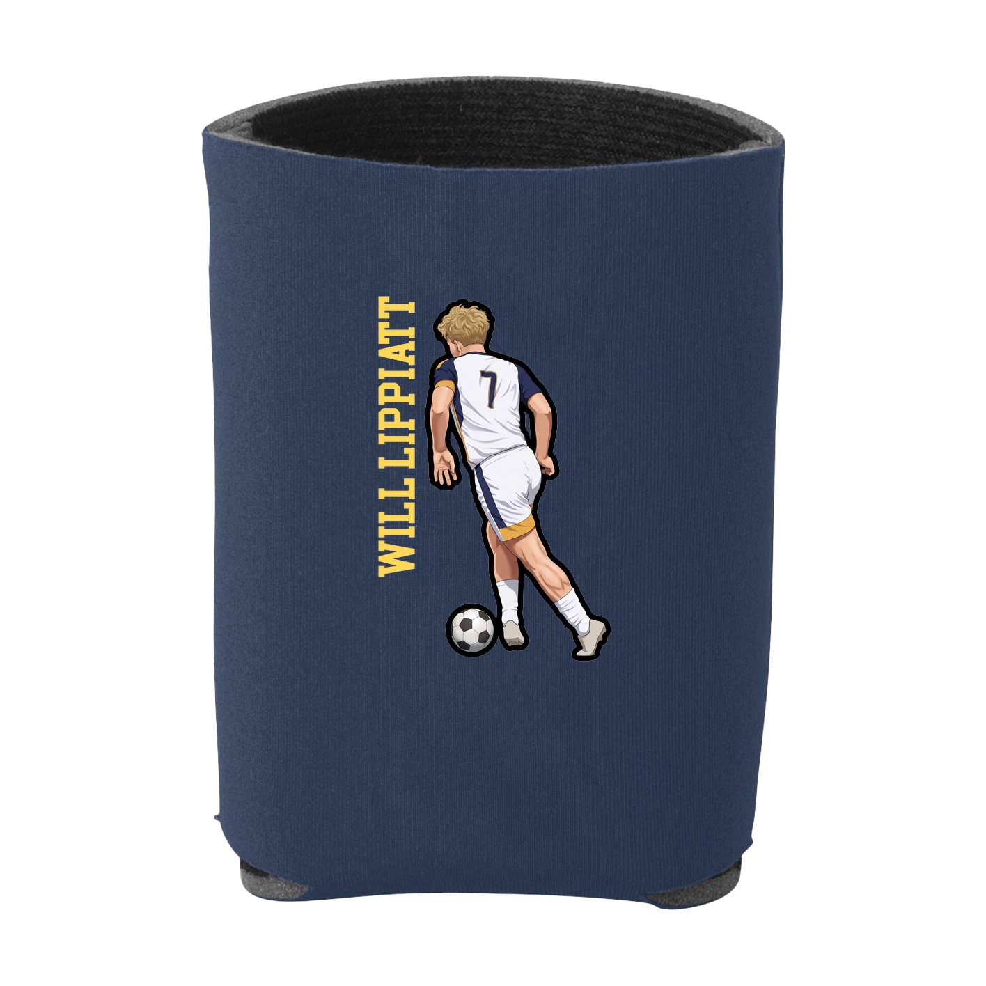 Can Holder — Name Vertical in Navy