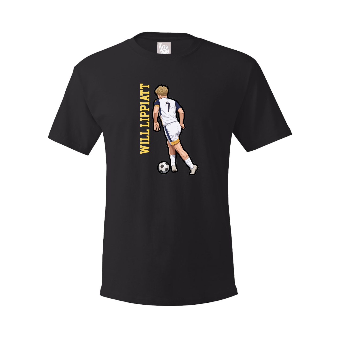 Tee — Name Vertical in Black