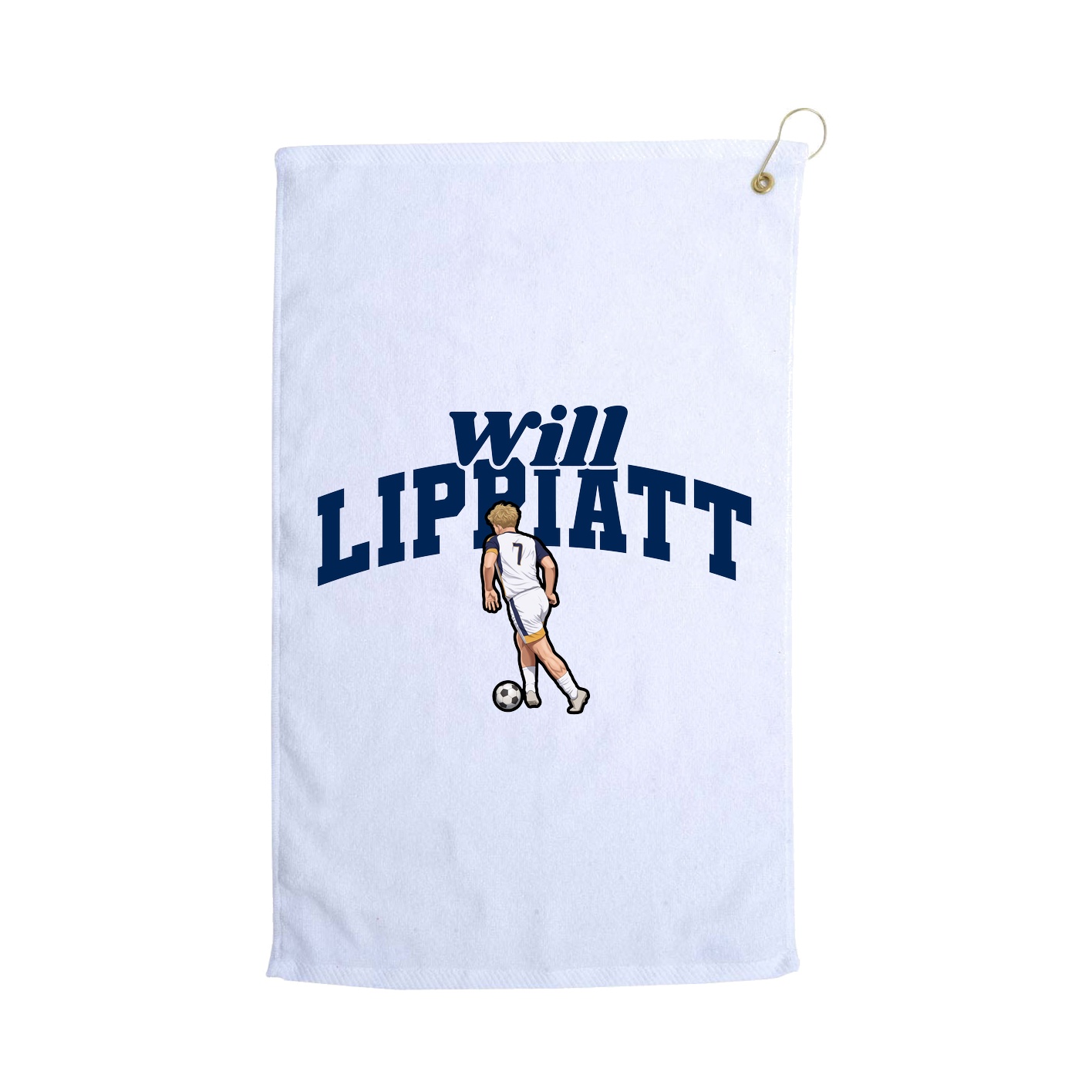 Golf Towel — Signature Arch in White