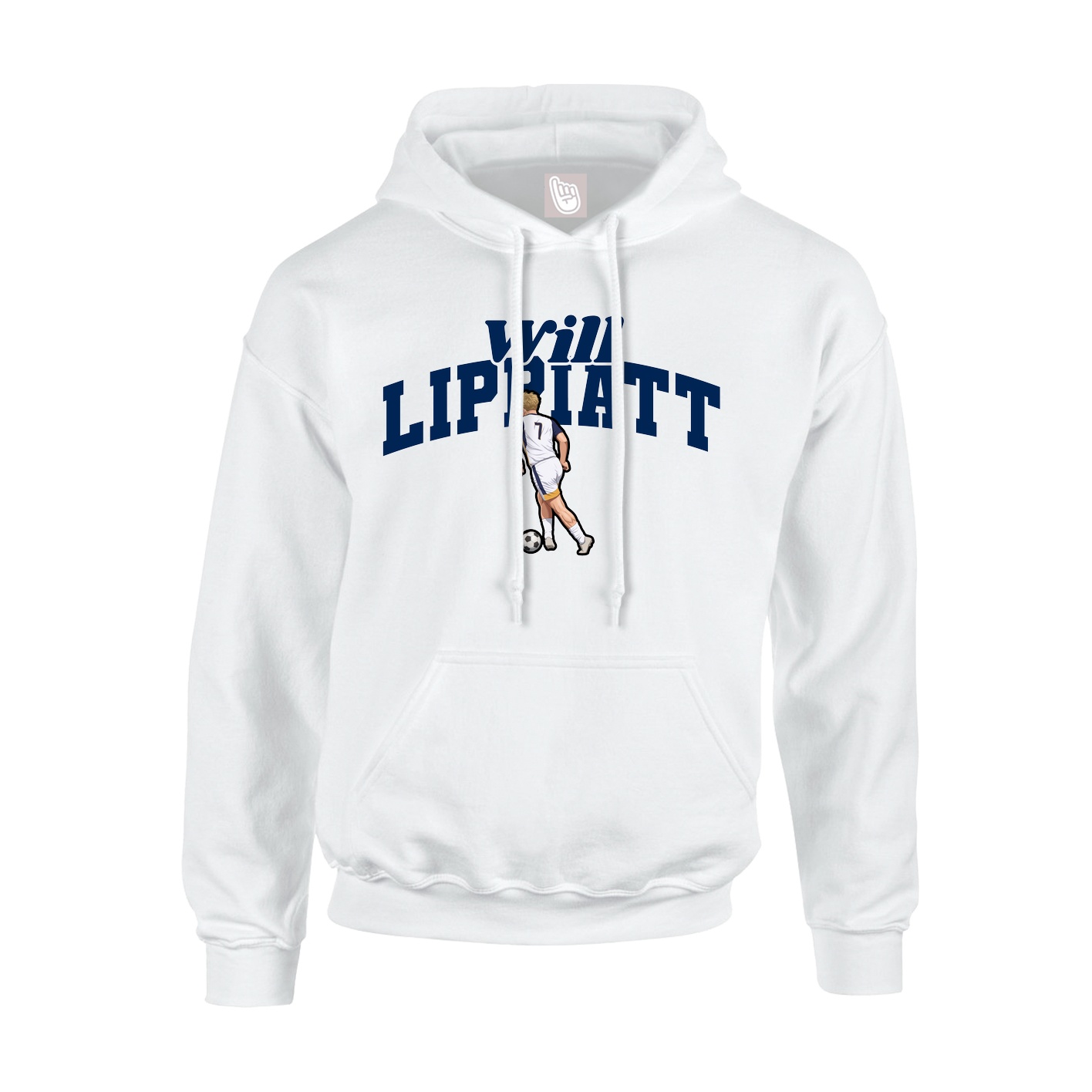 Hoodie — Signature Arch in White
