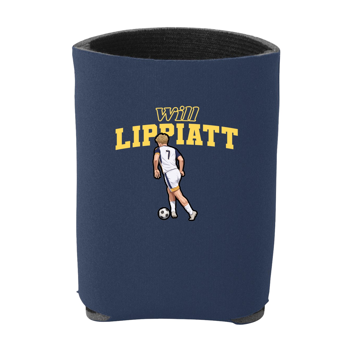 Can Holder — Name Arch in Navy