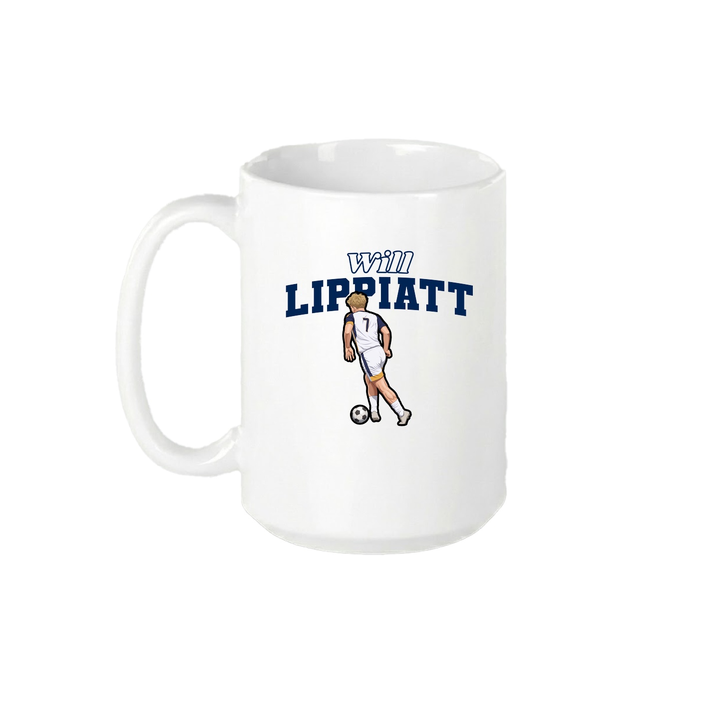 15oz Coffee Mug — Name Arch in White