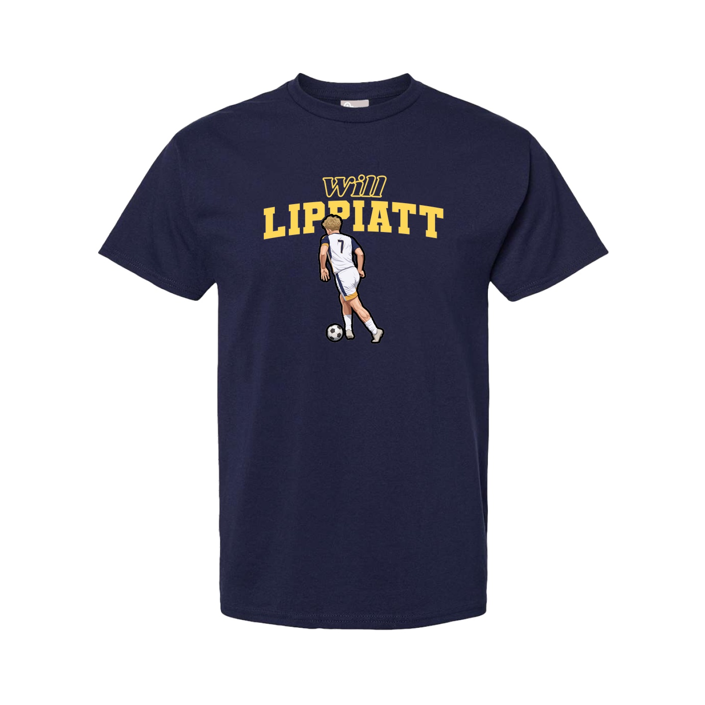 Tee — Name Arch in Navy