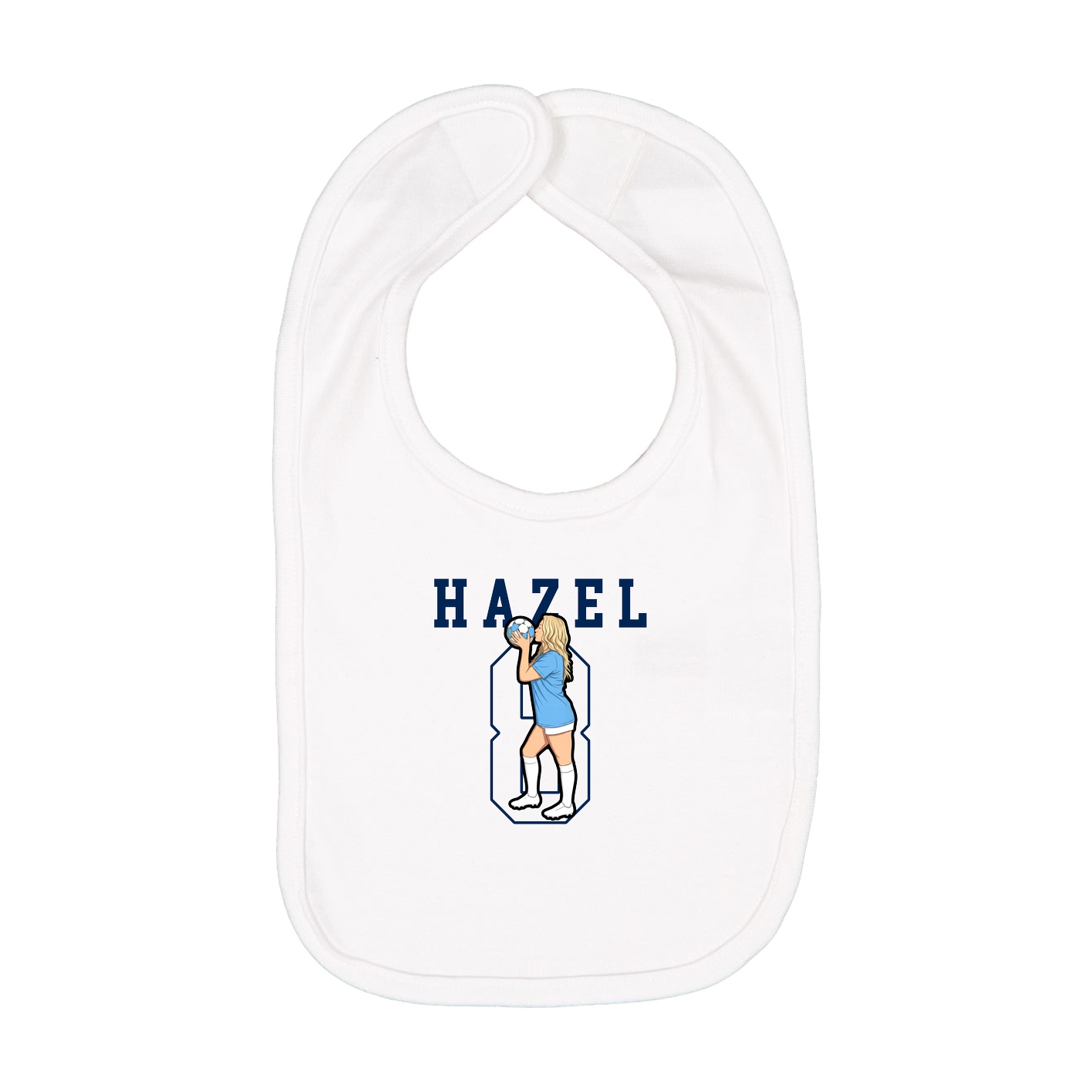 Infant Bib — Shirsey in White