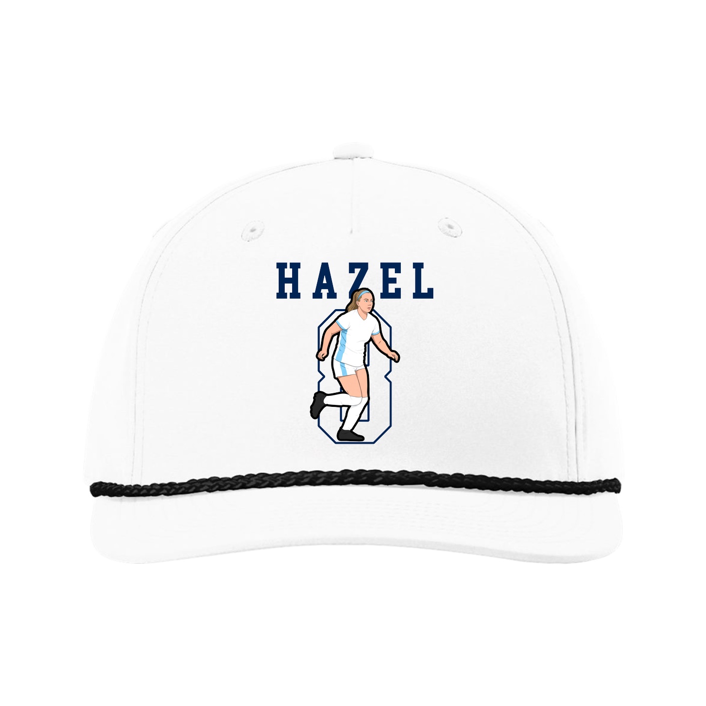 Five-Panel Classic Rope Cap — Shirsey in White
