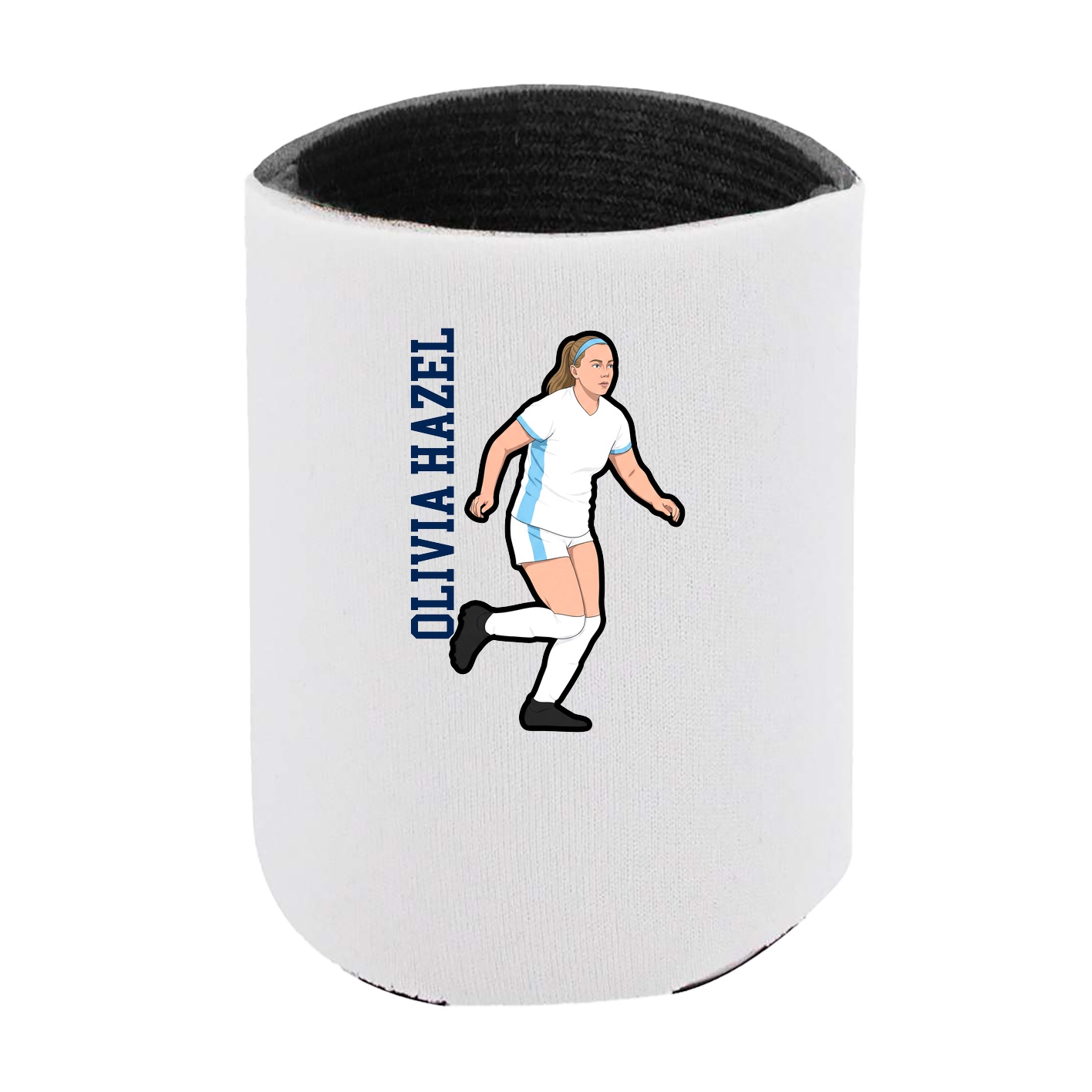 Can Holder — Name Vertical in White