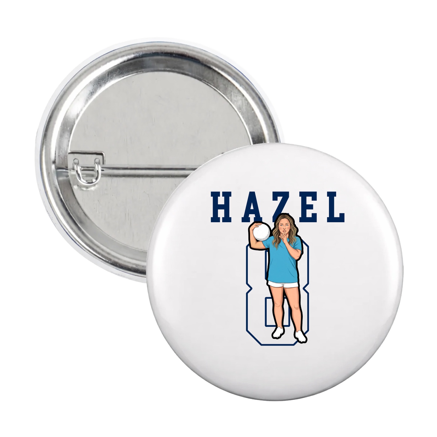 Game Day Button — Shirsey in White