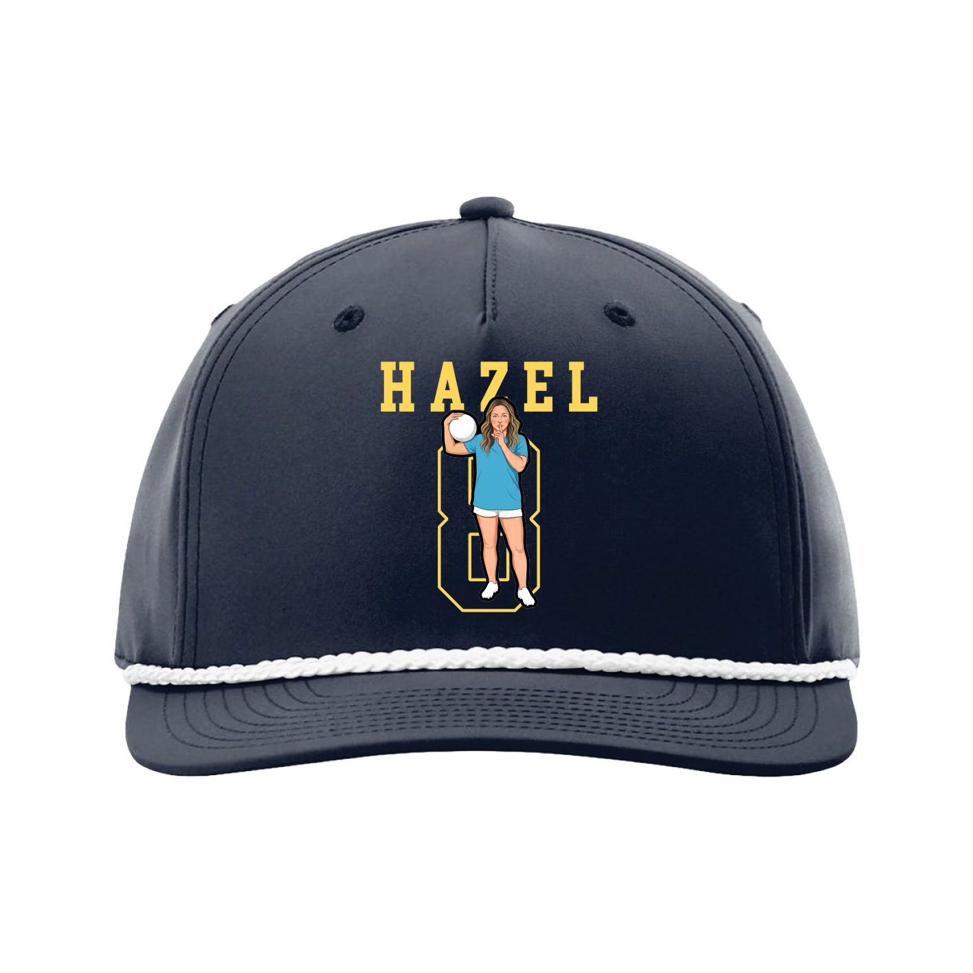 Five-Panel Classic Rope Cap — Shirsey in Navy