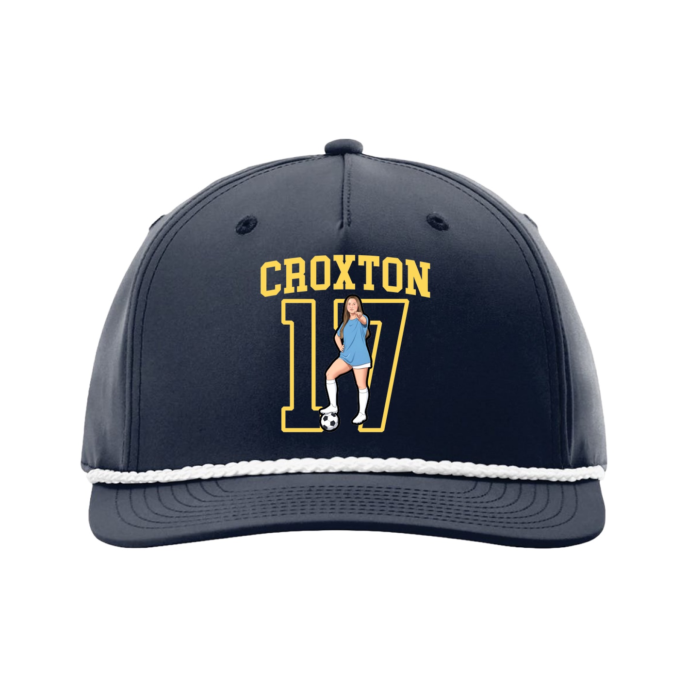 Five-Panel Classic Rope Cap — Shirsey in Navy