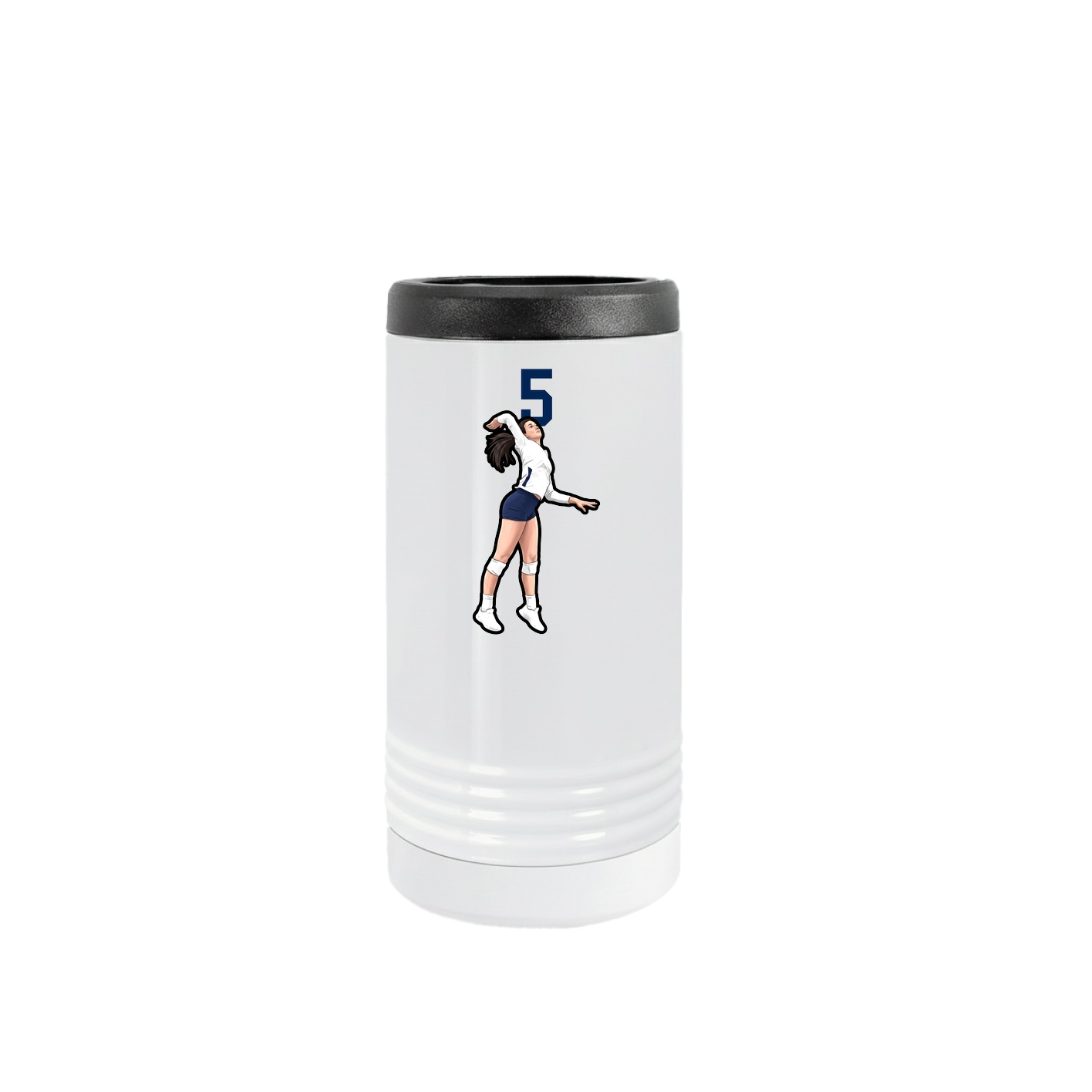 Slim Beverage Holder — Number Top in White