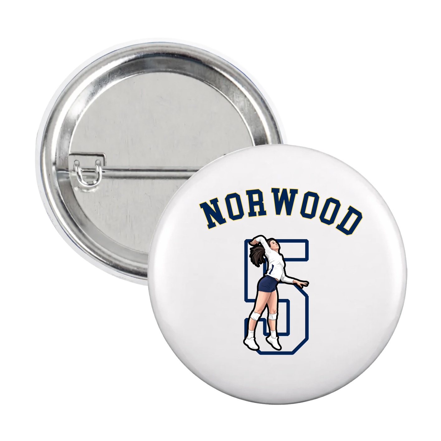 Game Day Button — Shirsey Arch in White