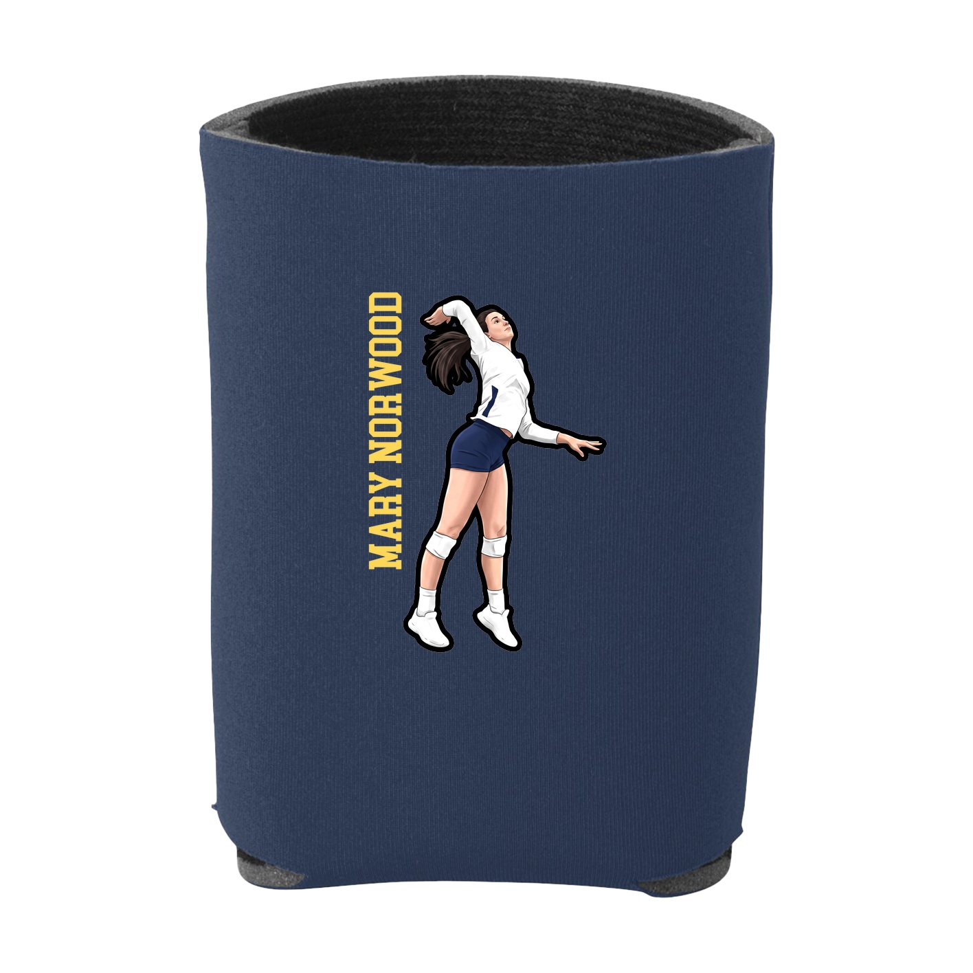 Can Holder — Name Vertical in Navy
