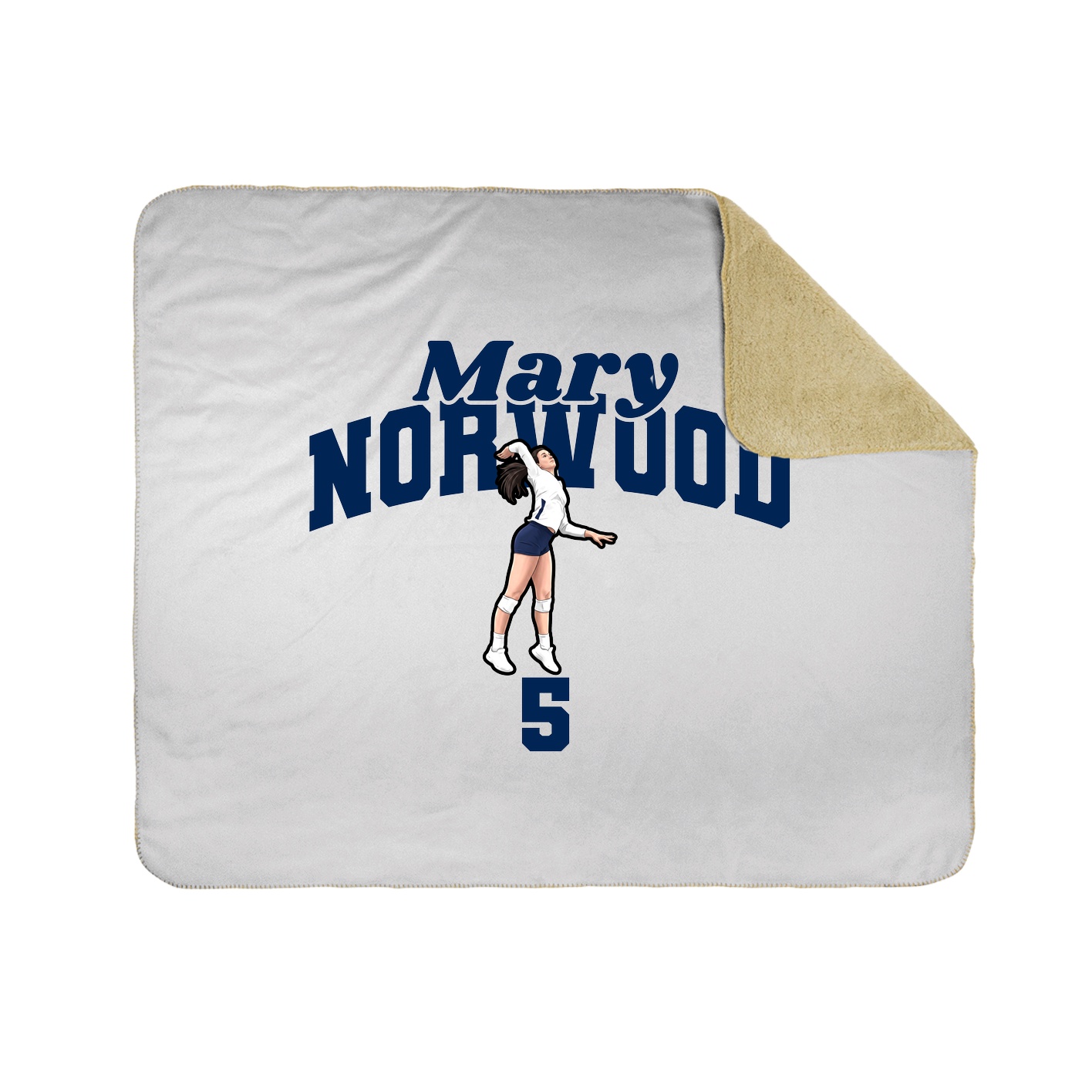 Throw Blanket — Signature Arch in White