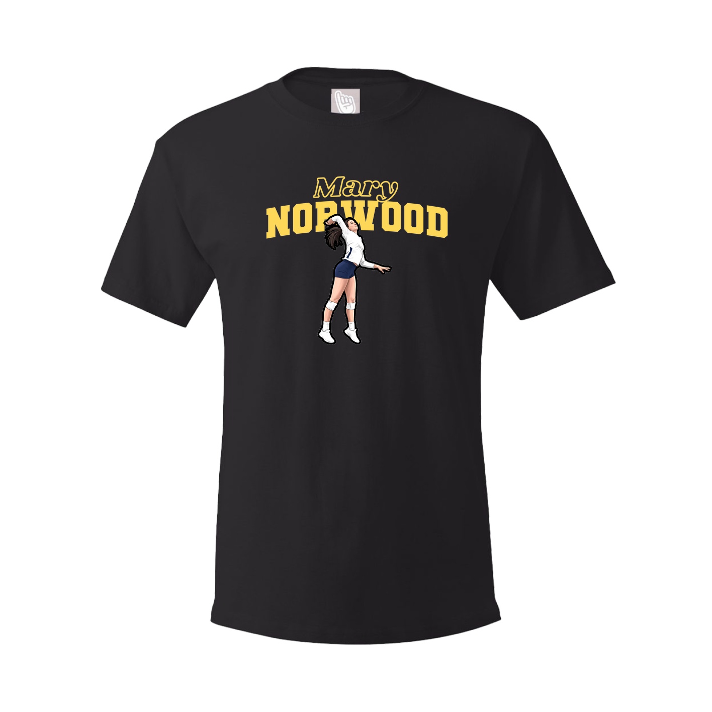 Youth Tee — Name Arch in Black