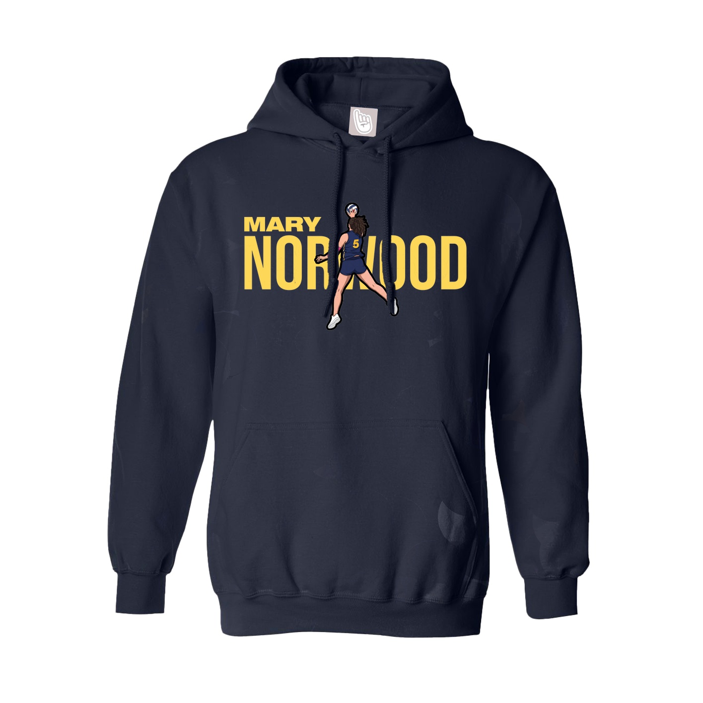 Youth Hoodie — Player Name in Navy