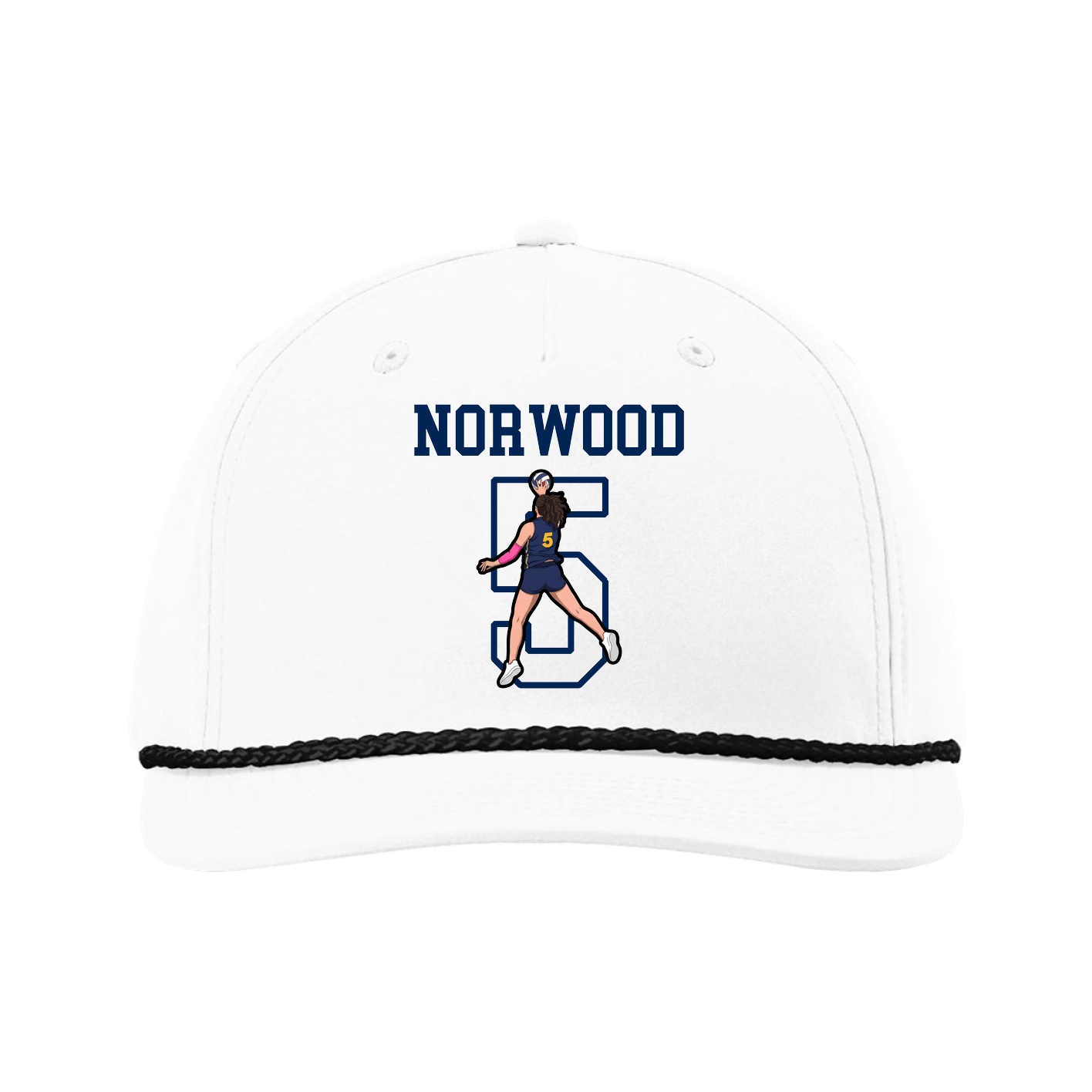 Five-Panel Classic Rope Cap — Shirsey in White