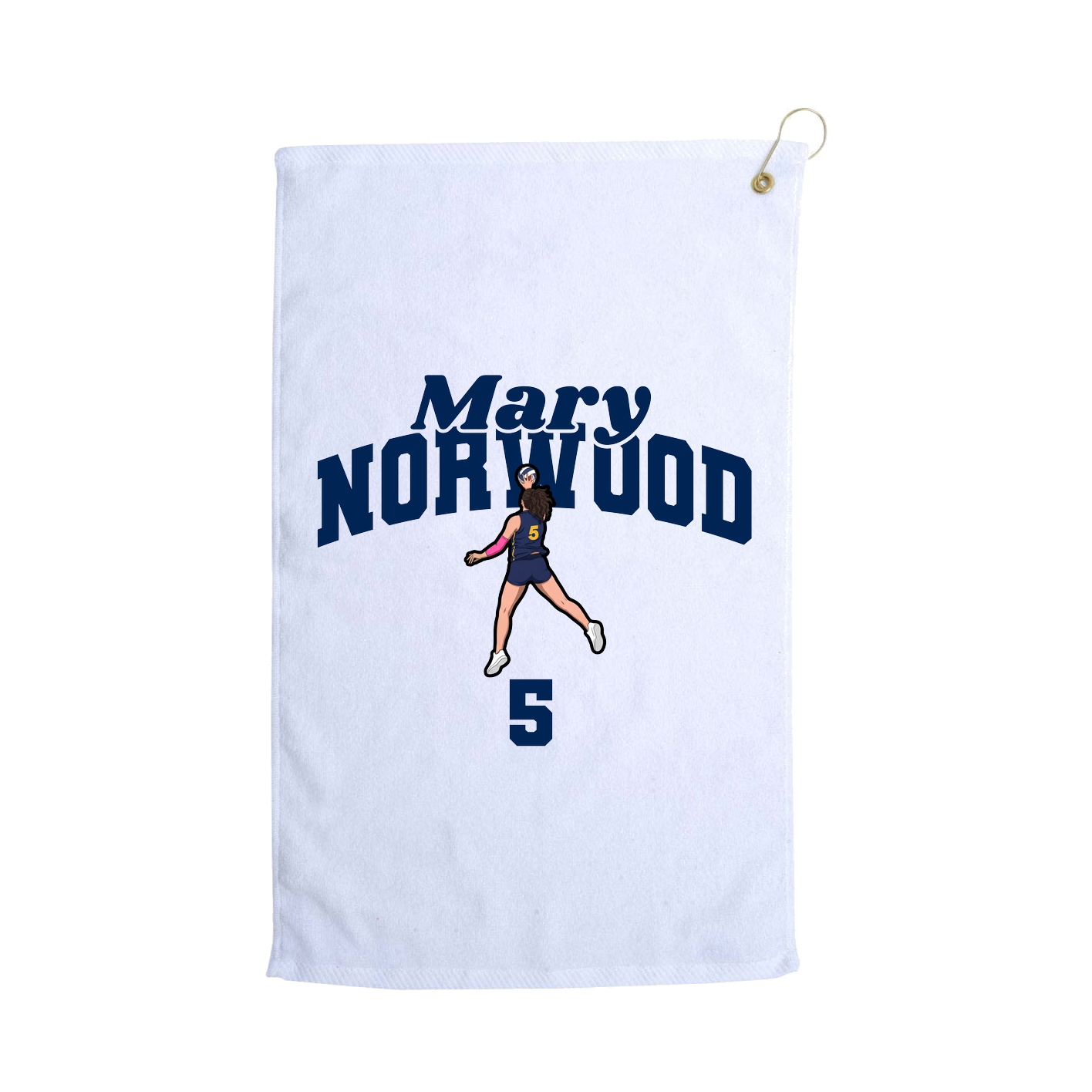 Golf Towel — Signature Arch in White