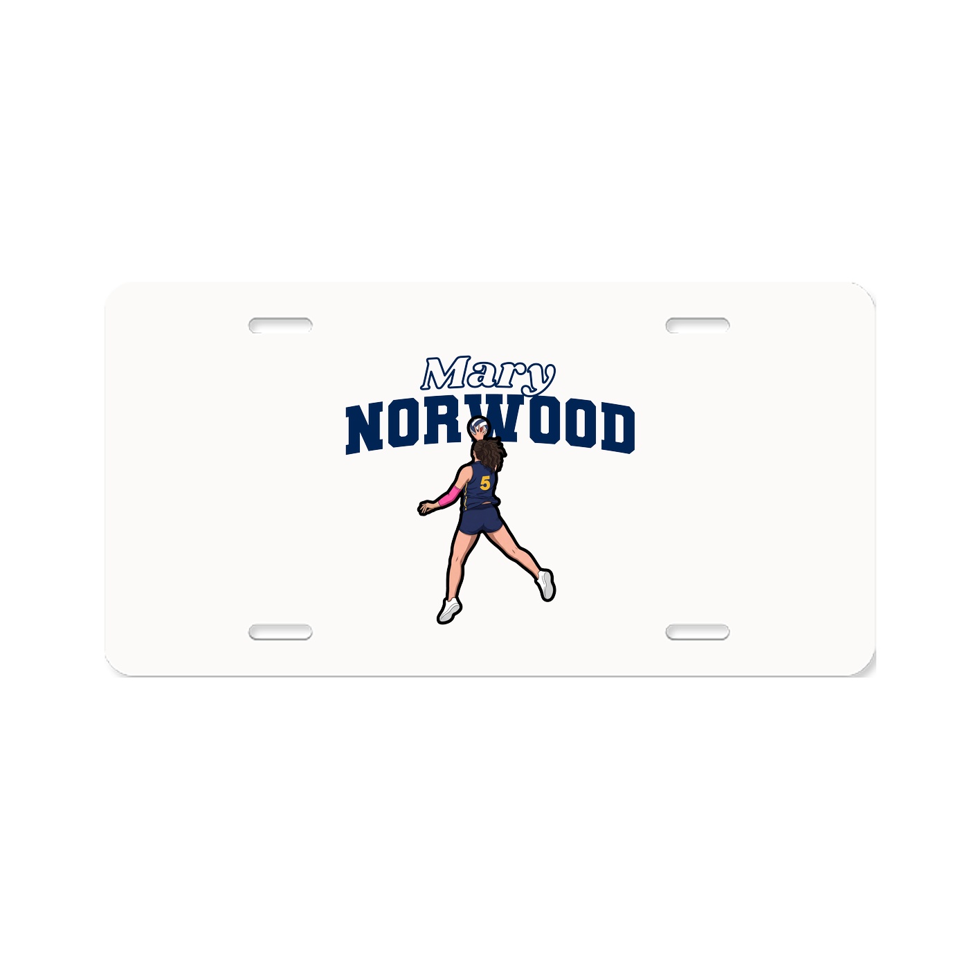 License Plate — Name Arch in Classic