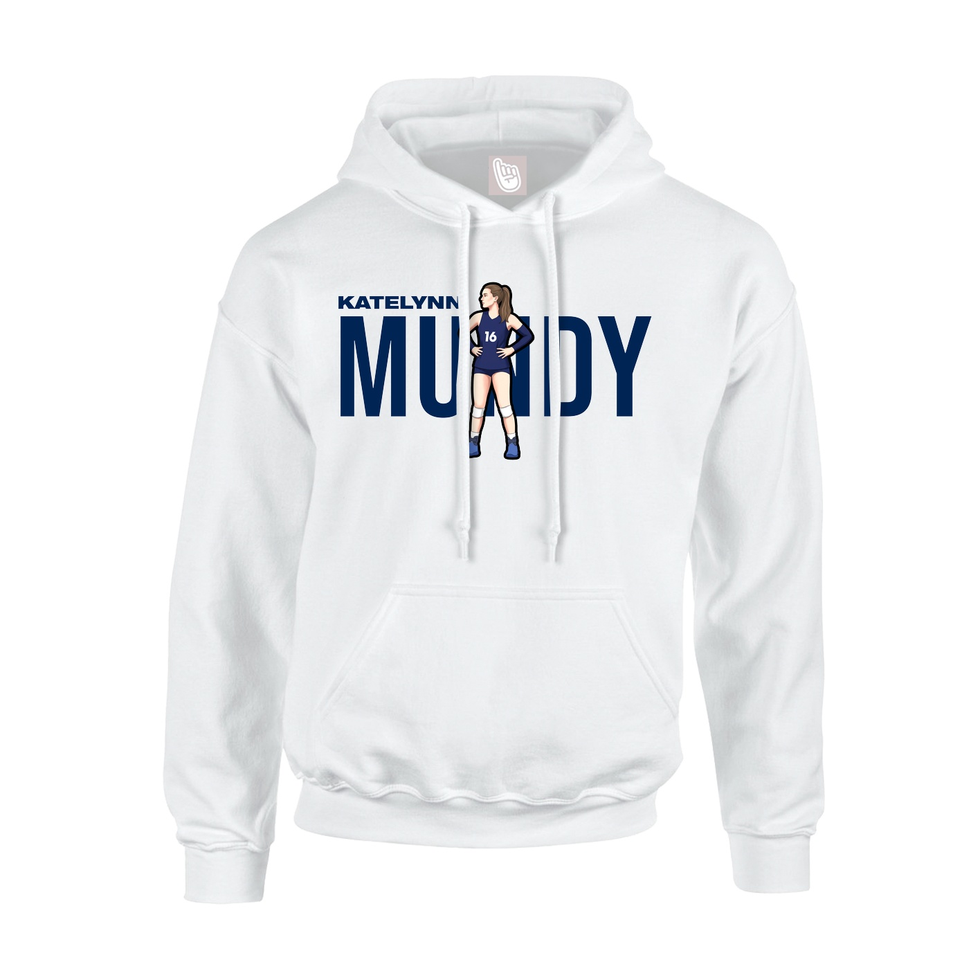 Hoodie — Player Name in White
