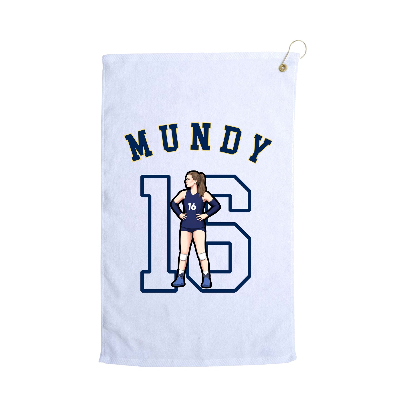 Golf Towel — Shirsey Arch in White