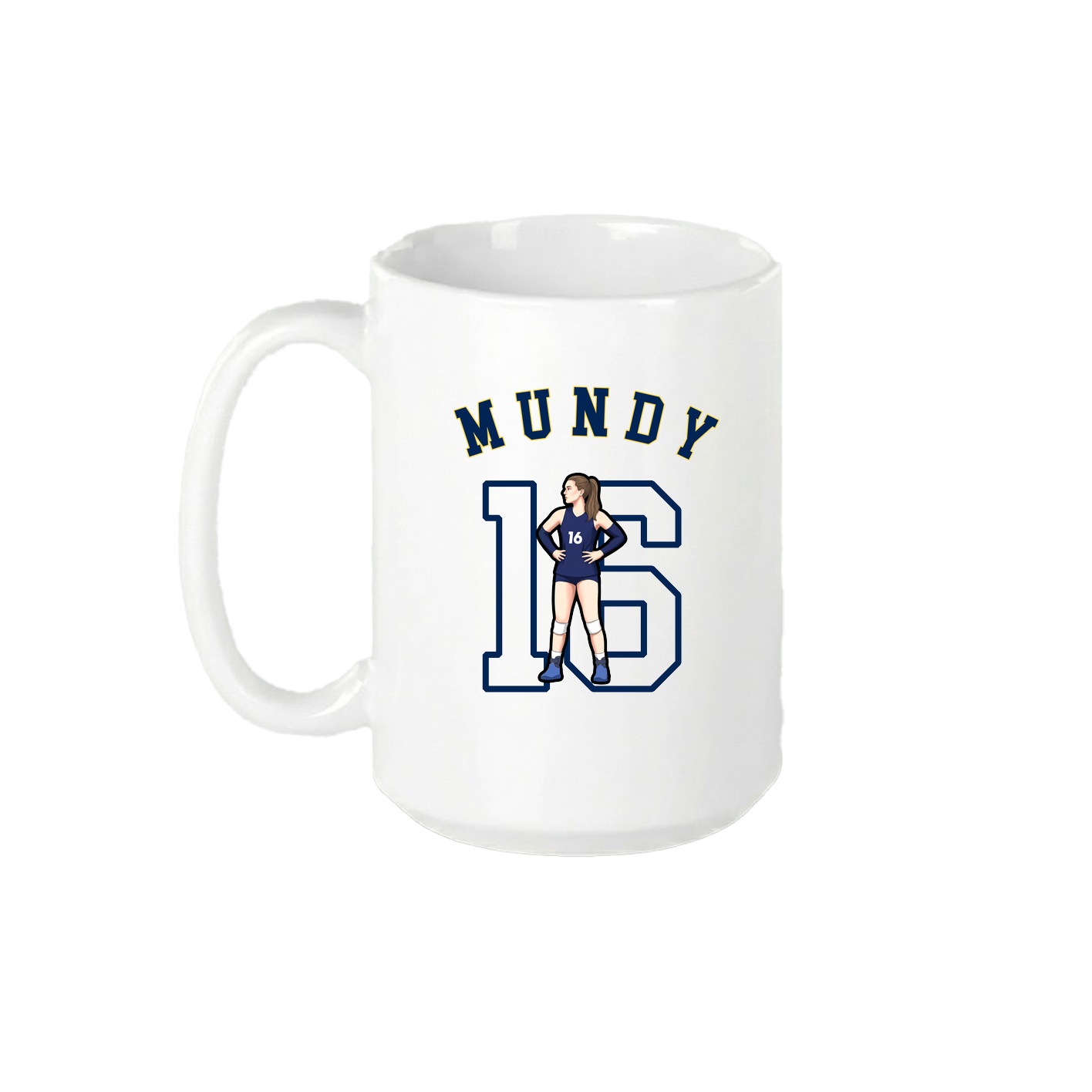 15oz Coffee Mug — Shirsey Arch in White