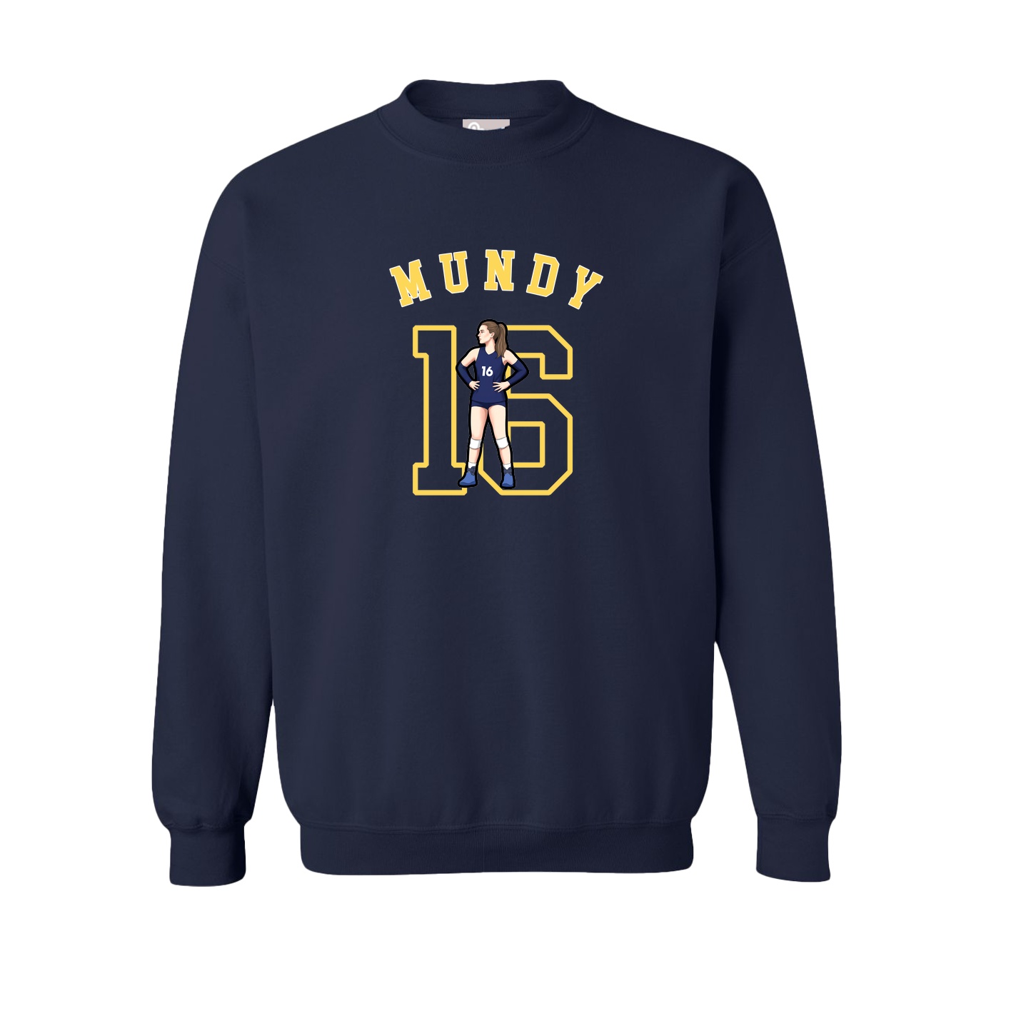 Fleece Crew — Shirsey Arch in Navy