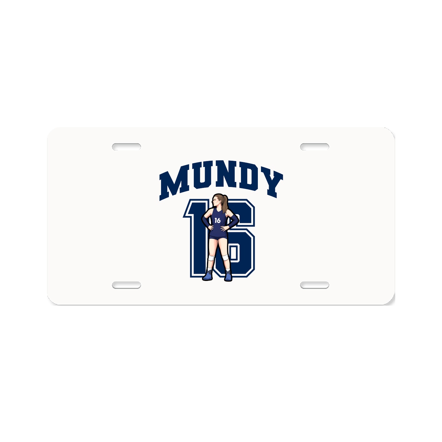 License Plate — Number in Classic