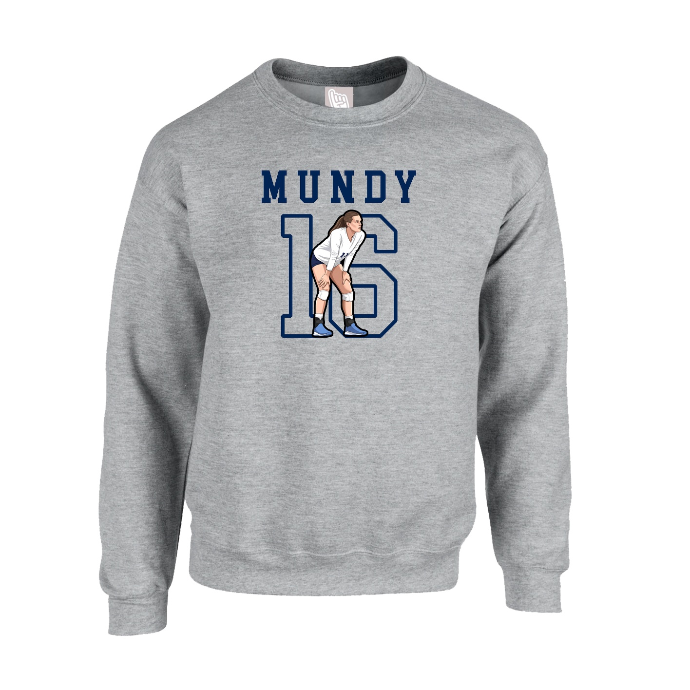 Fleece Crew — Shirsey in Grey