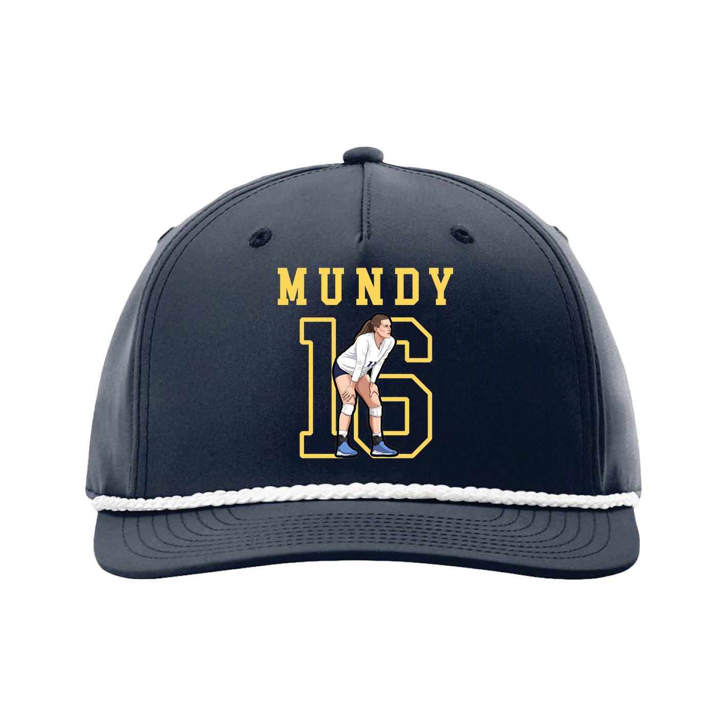 Five-Panel Classic Rope Cap — Shirsey in Navy