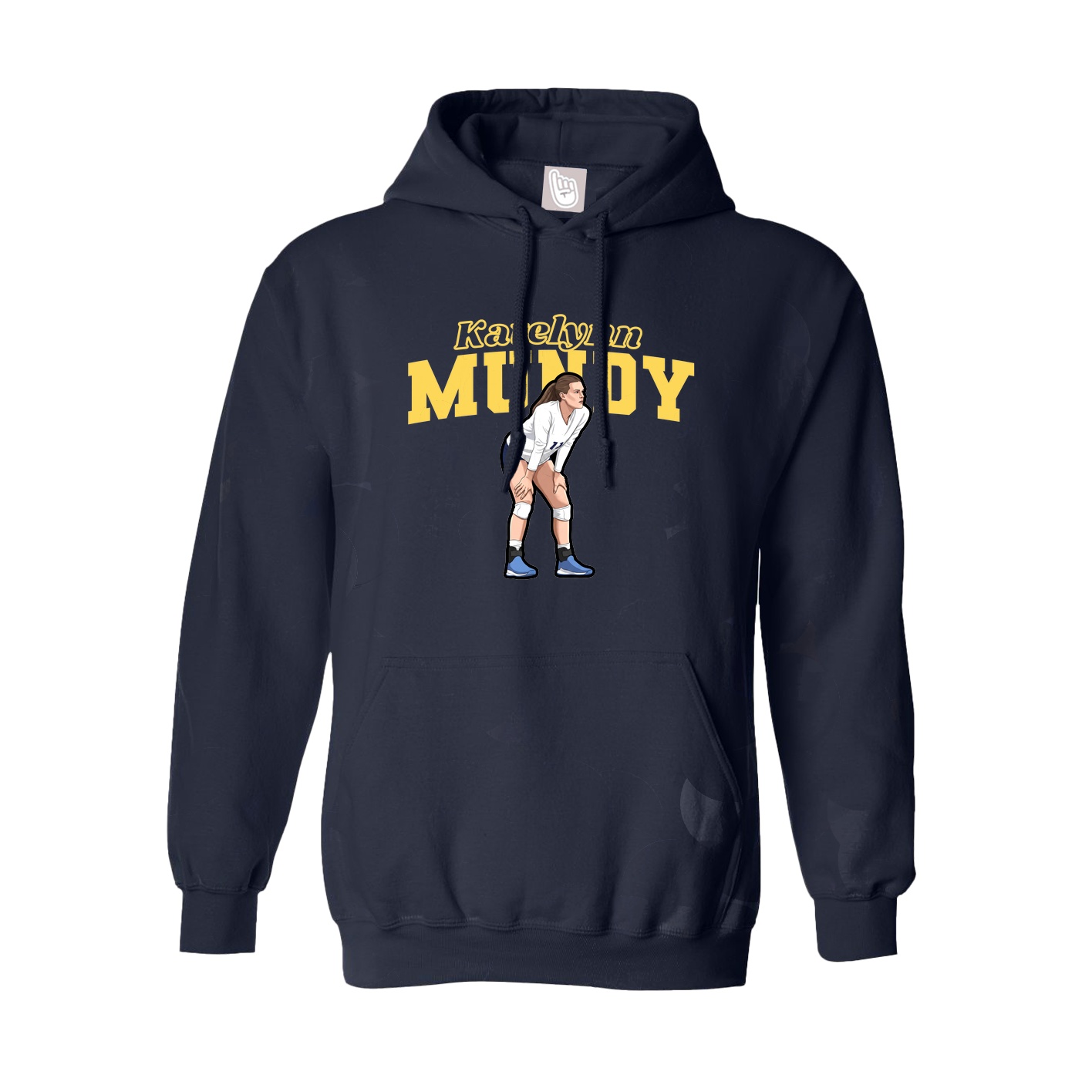 Hoodie — Name Arch in Navy