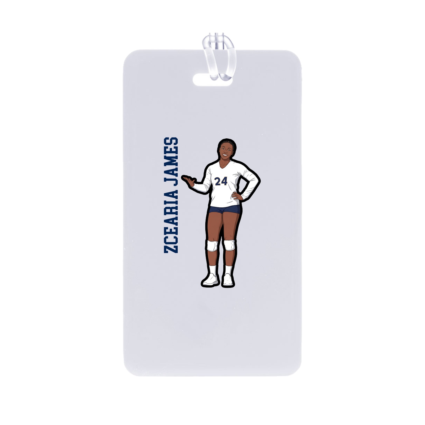 Bag Tag — Name Vertical in Classic