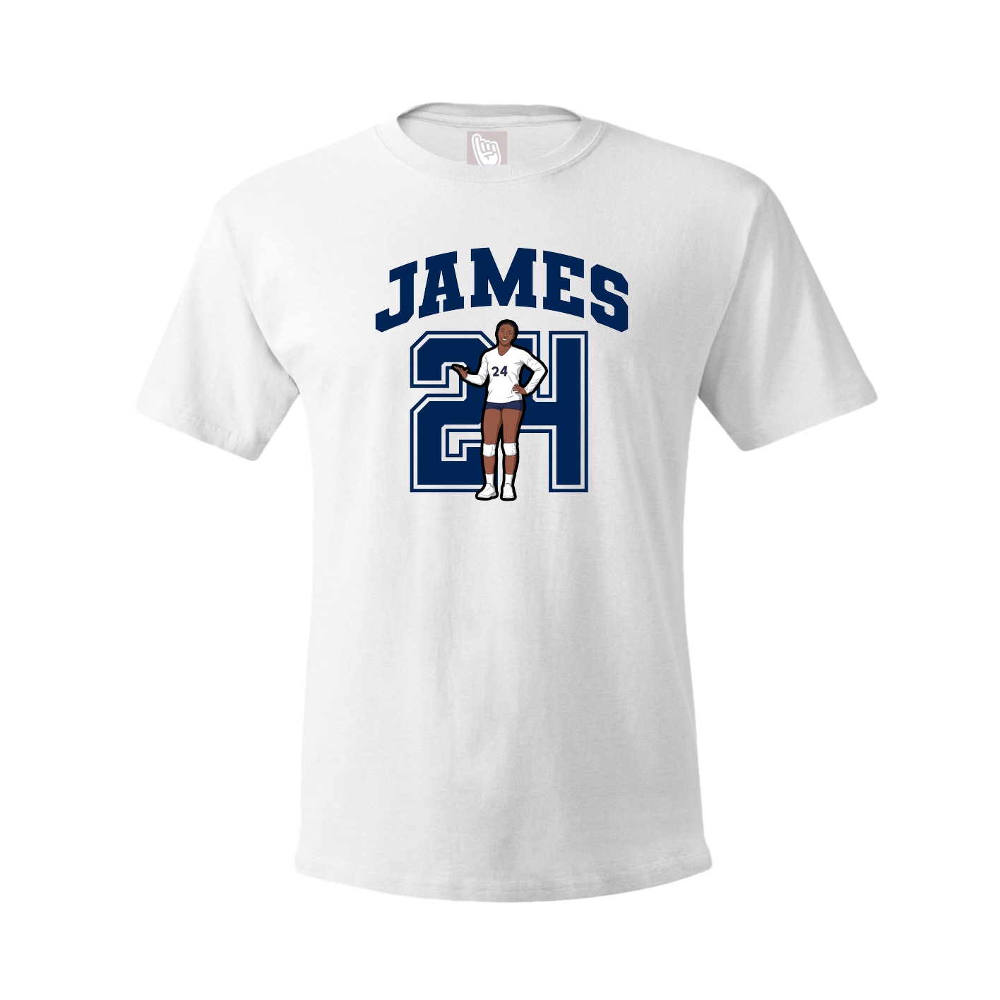Tee — Number in White