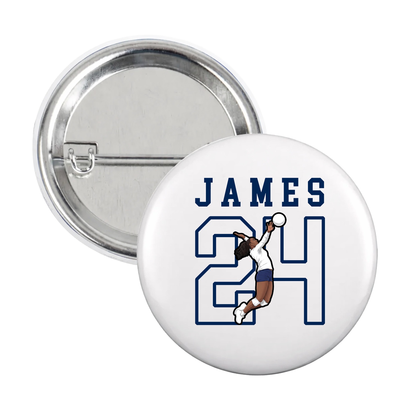 Game Day Button — Shirsey in White
