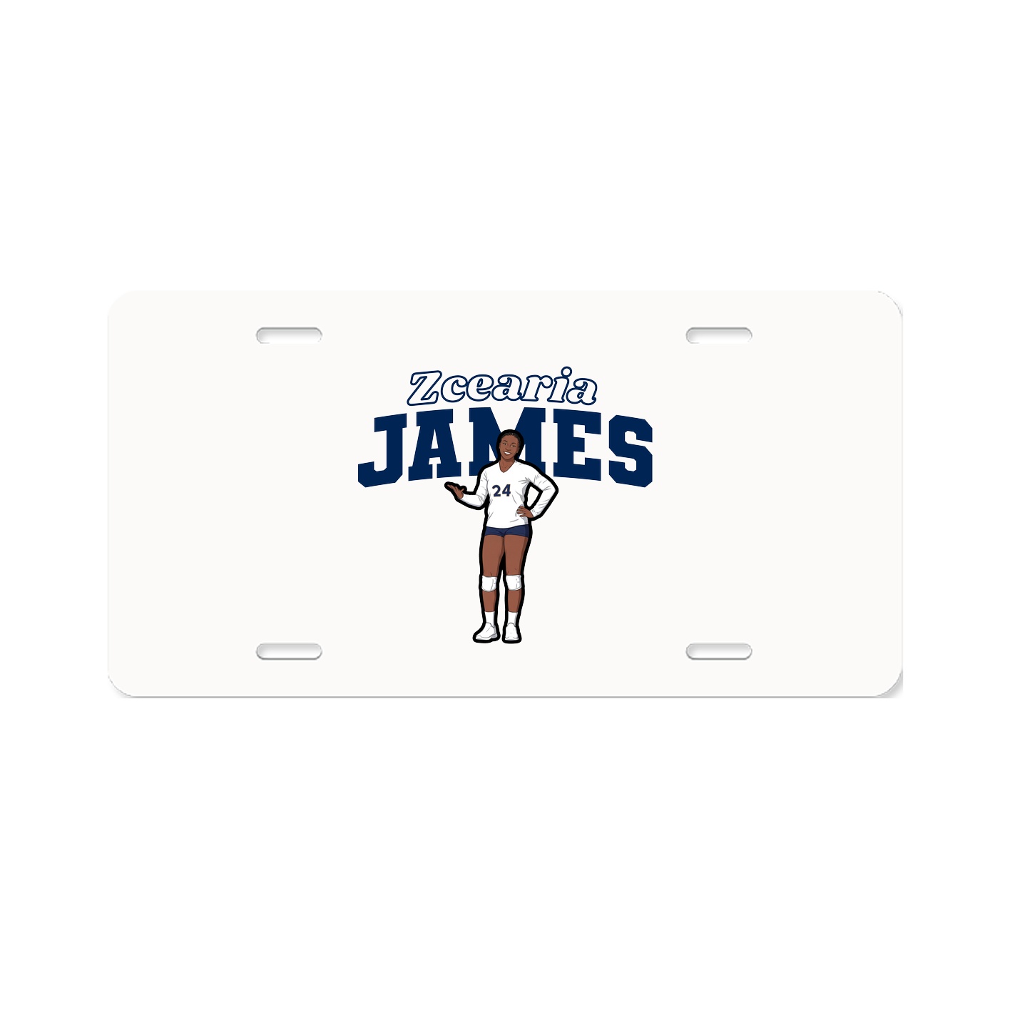 License Plate — Name Arch in Classic