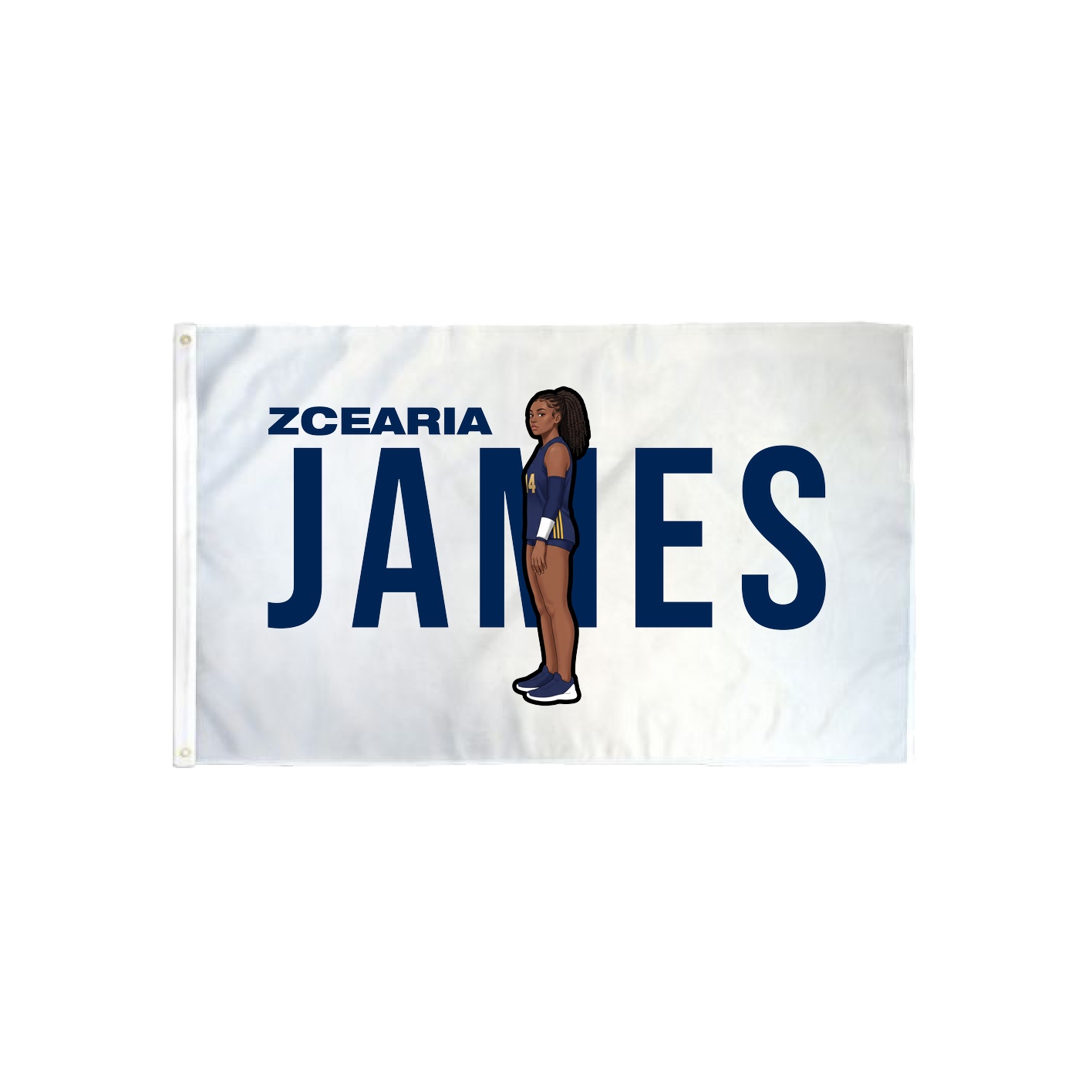 3x5 Flag — Player Name in Classic