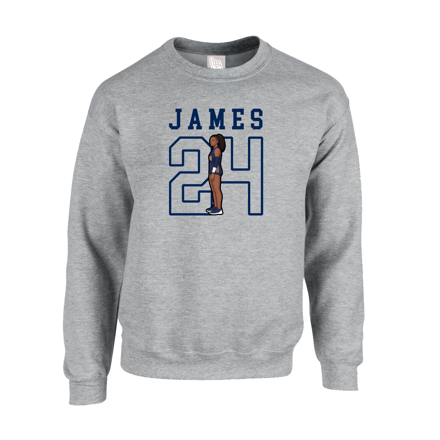 Fleece Crew — Shirsey in Grey