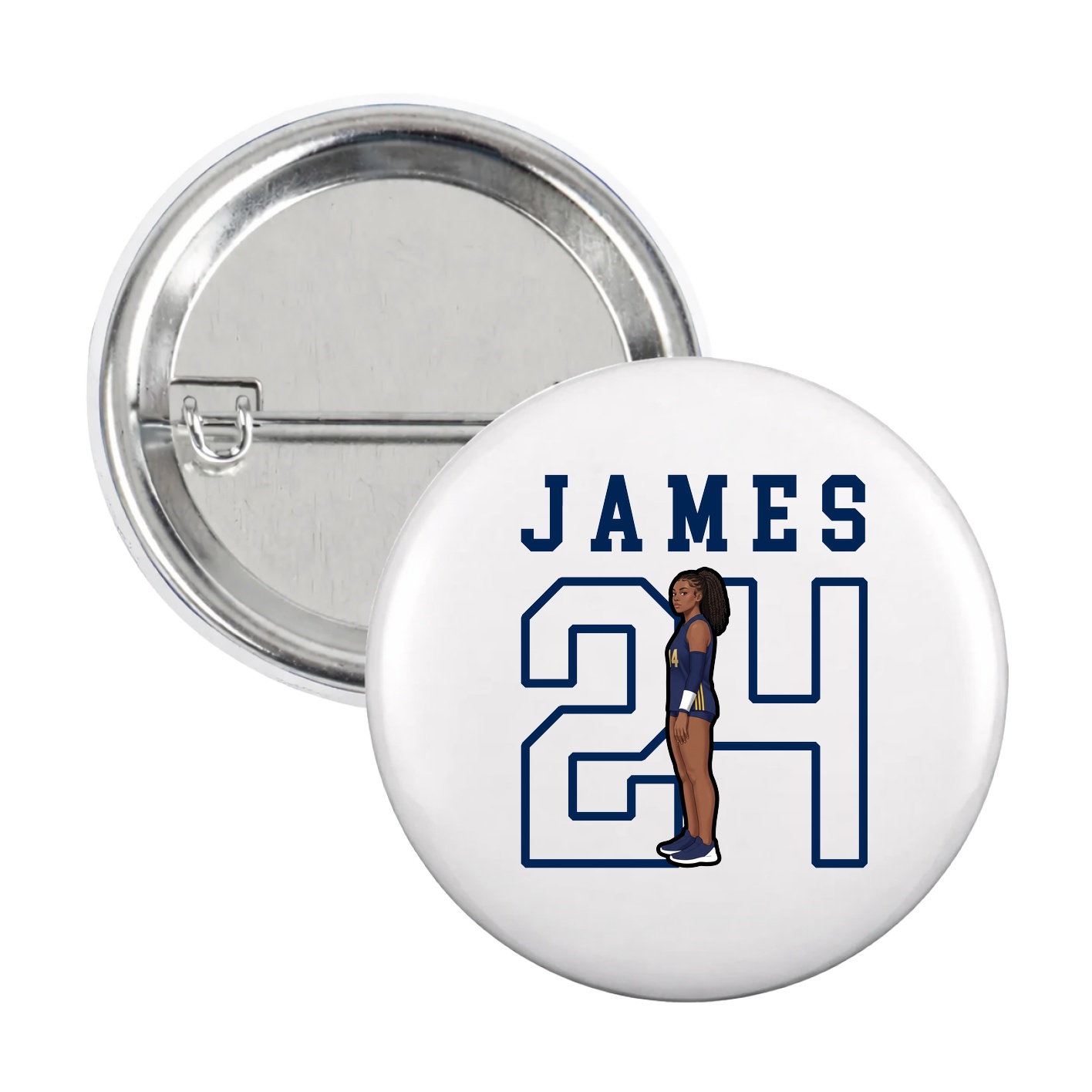 Game Day Button — Shirsey in White