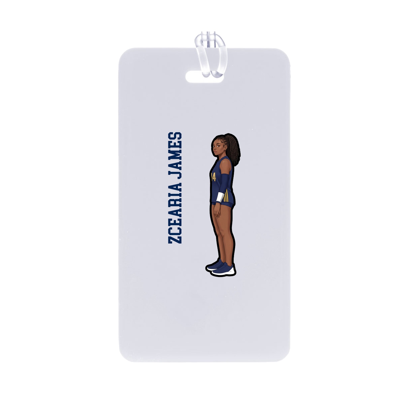 Bag Tag — Name Vertical in Classic