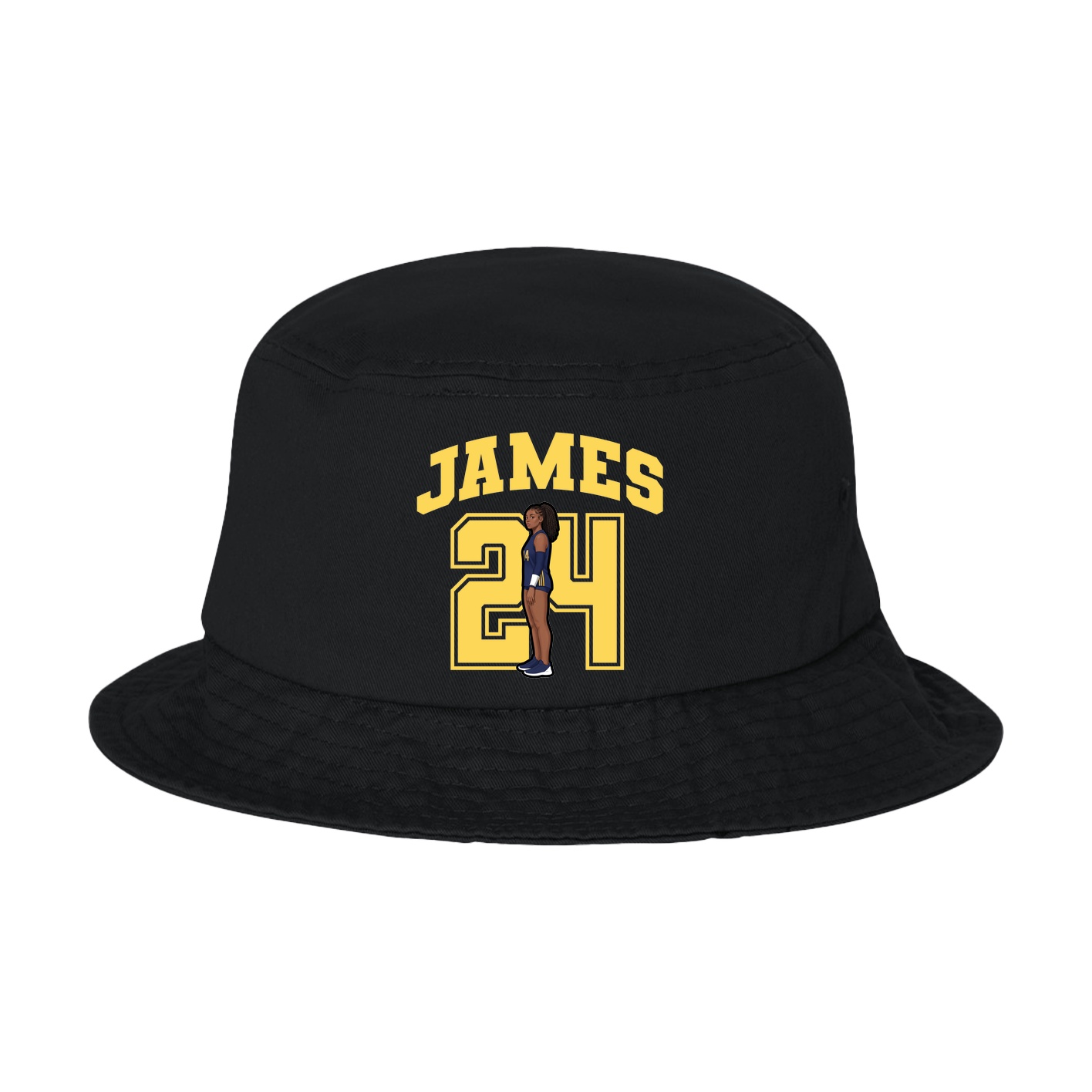 Bucket Cap — Number in Black