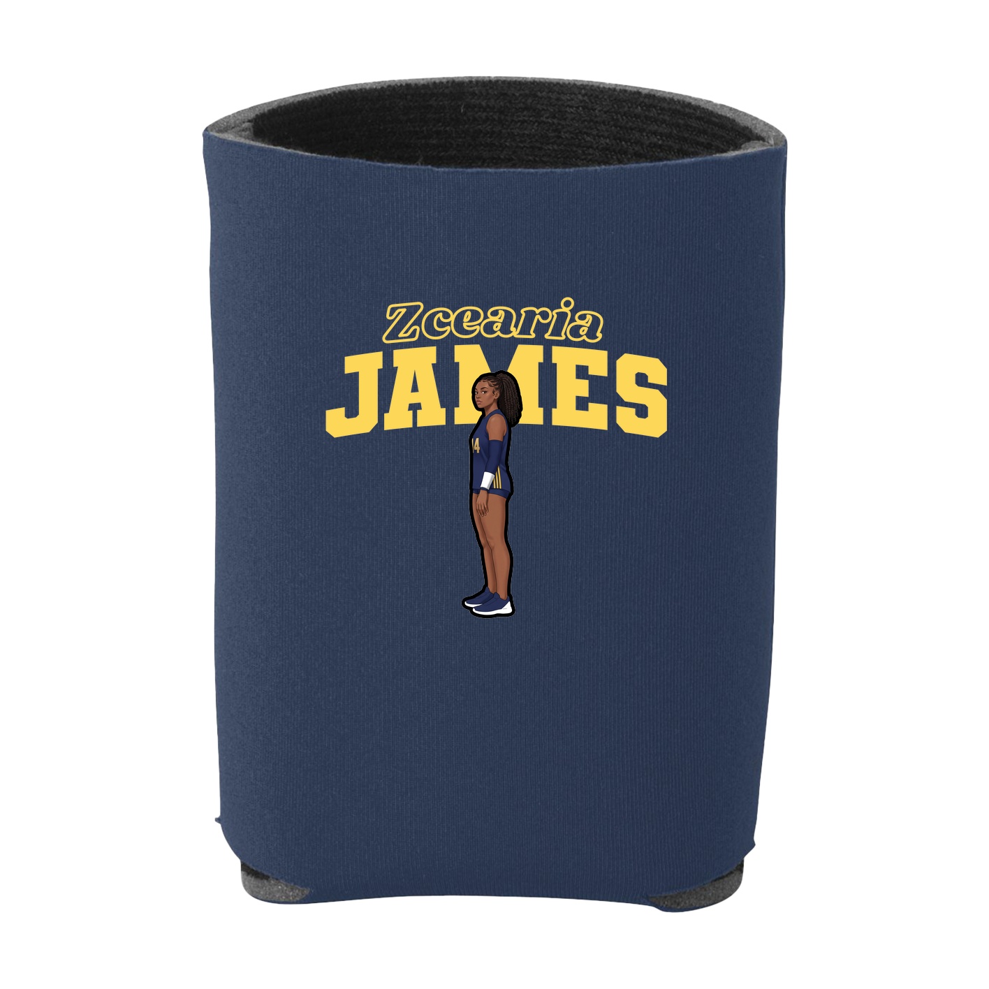 Can Holder — Name Arch in Navy