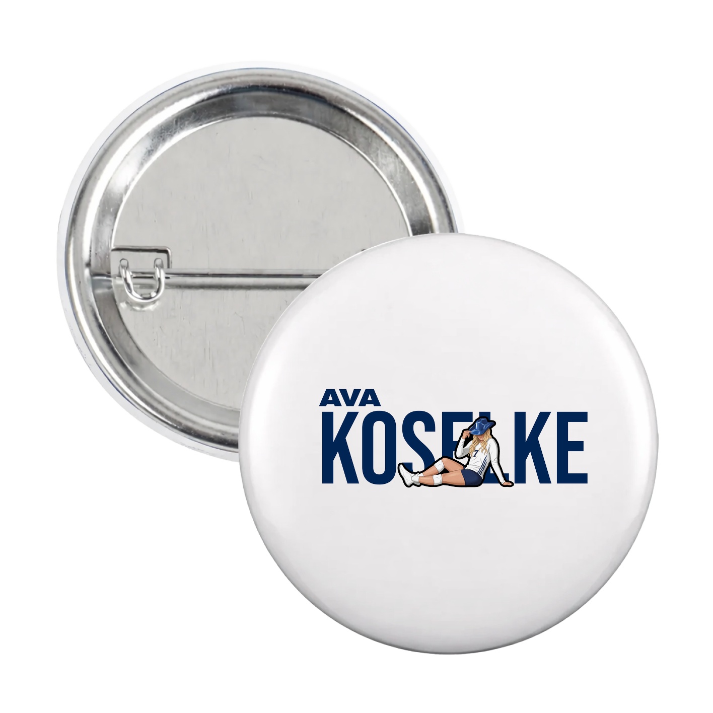 Game Day Button — Player Name in White