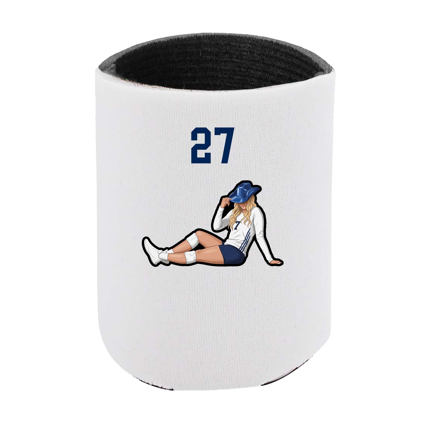 Can Holder — Number Top in White