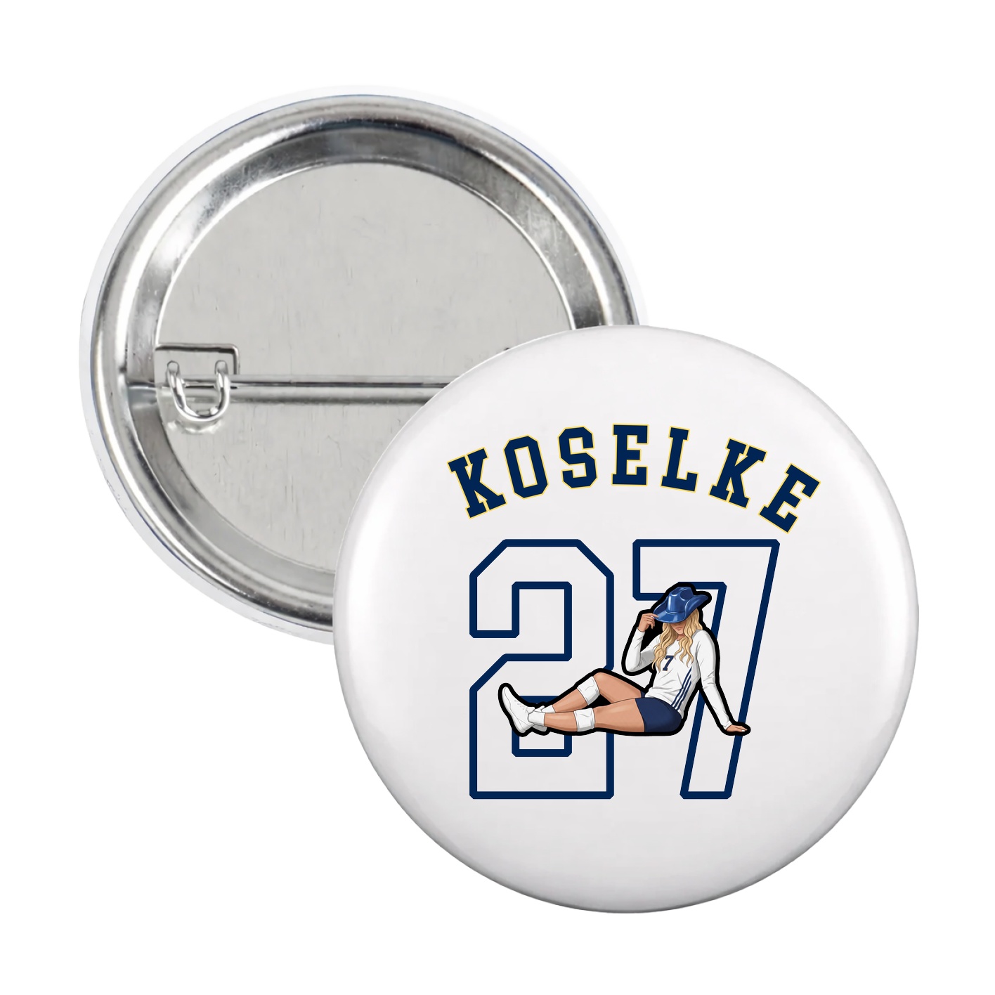 Game Day Button — Shirsey Arch in White