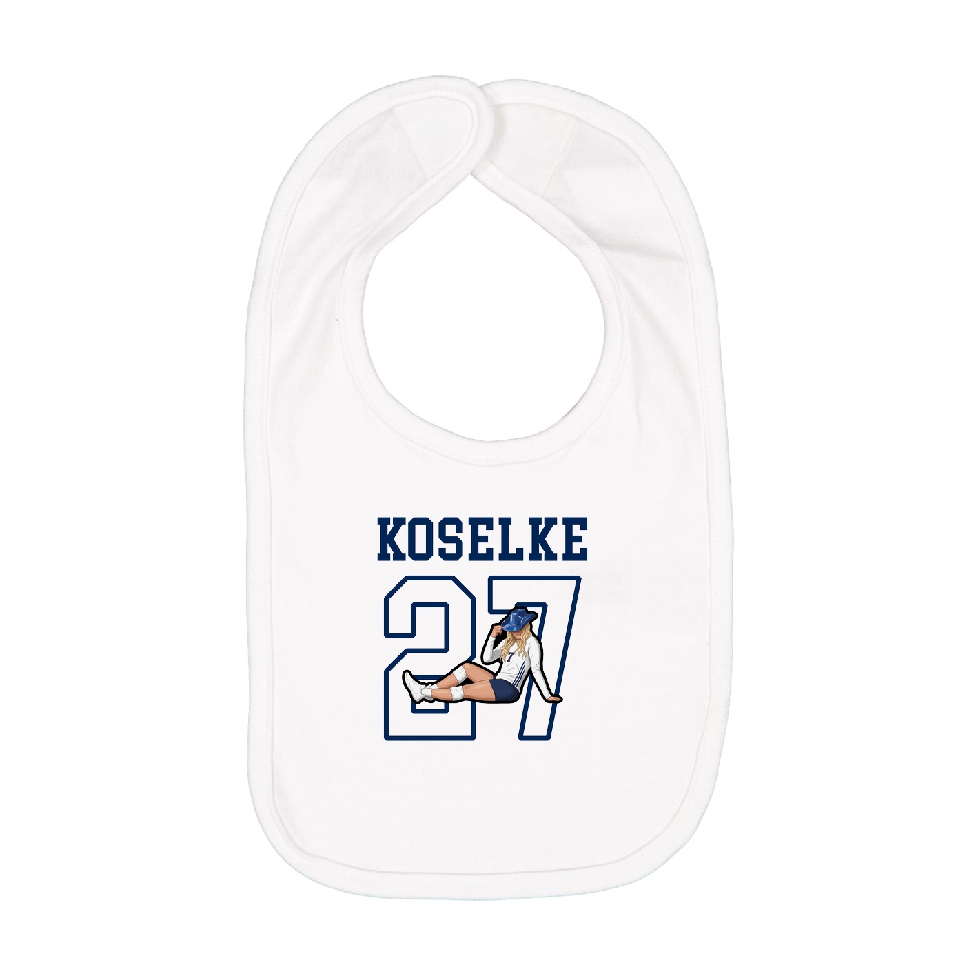 Infant Bib — Shirsey in White