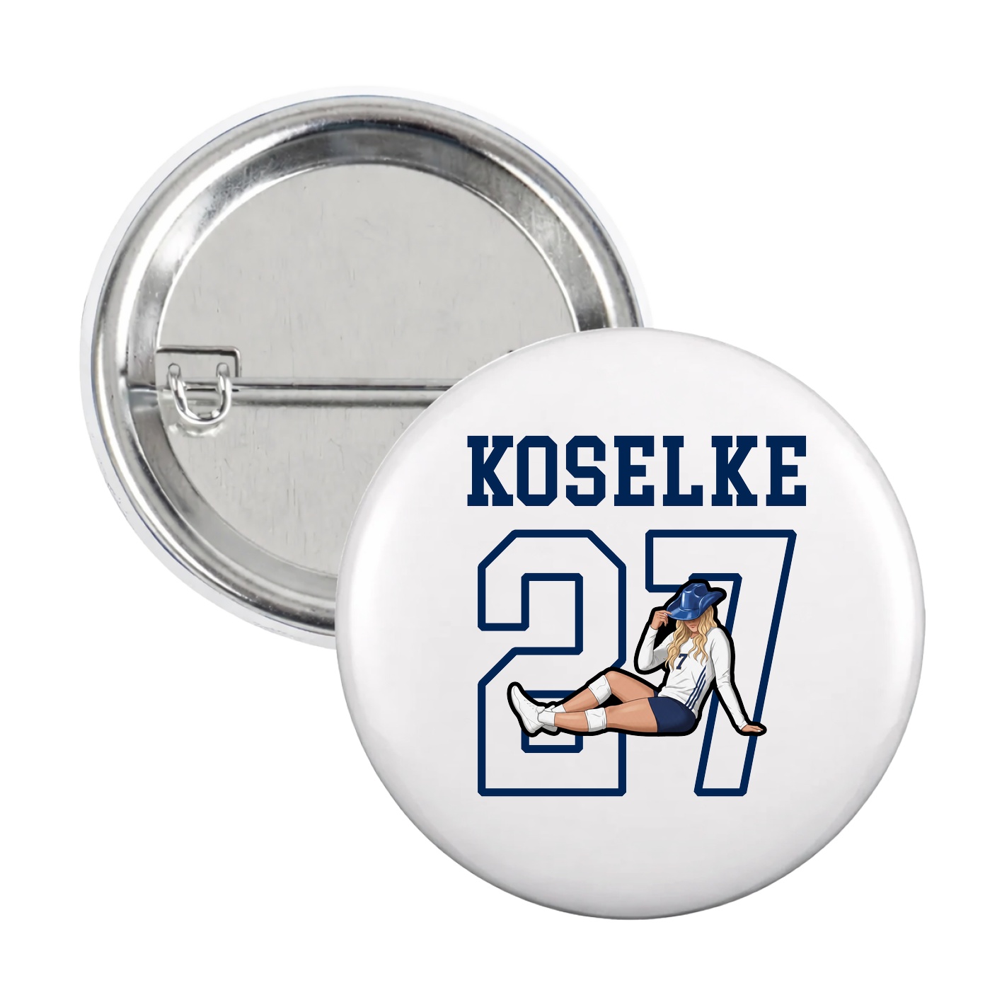 Game Day Button — Shirsey in White