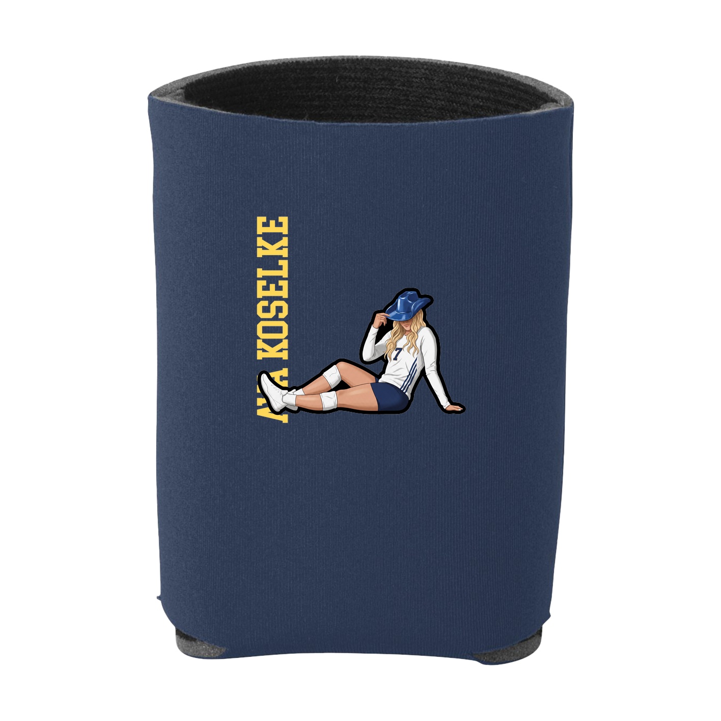 Can Holder — Name Vertical in Navy