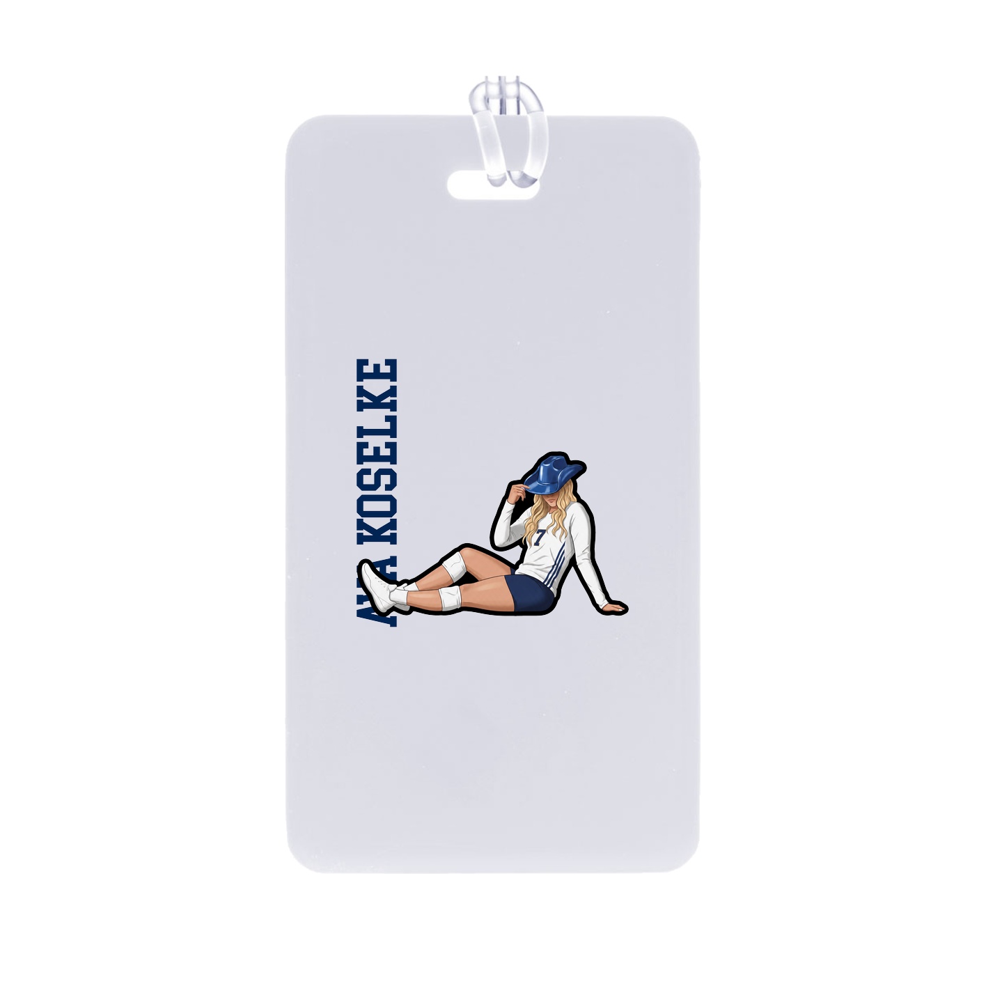 Bag Tag — Name Vertical in Classic