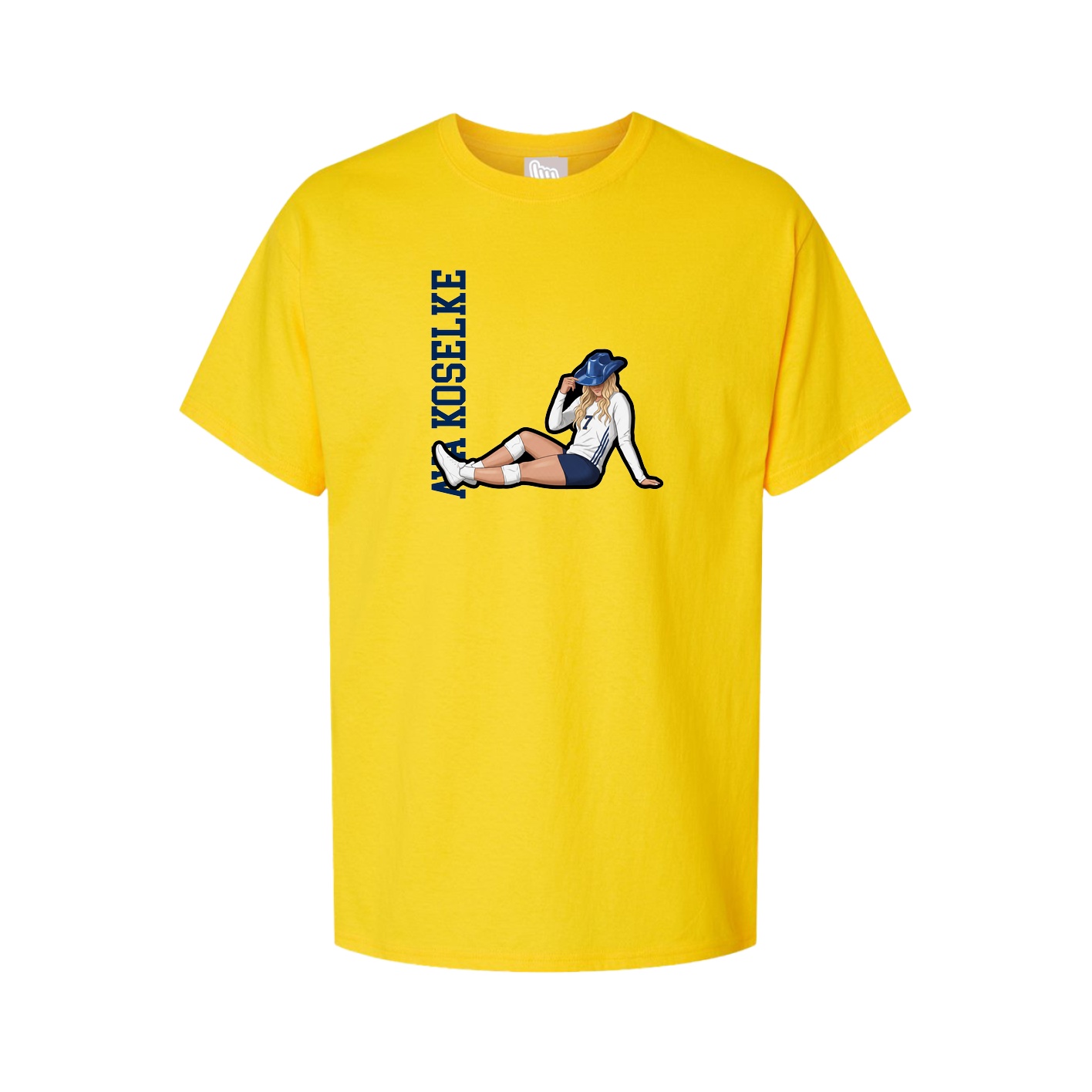 Tee — Name Vertical in Gold
