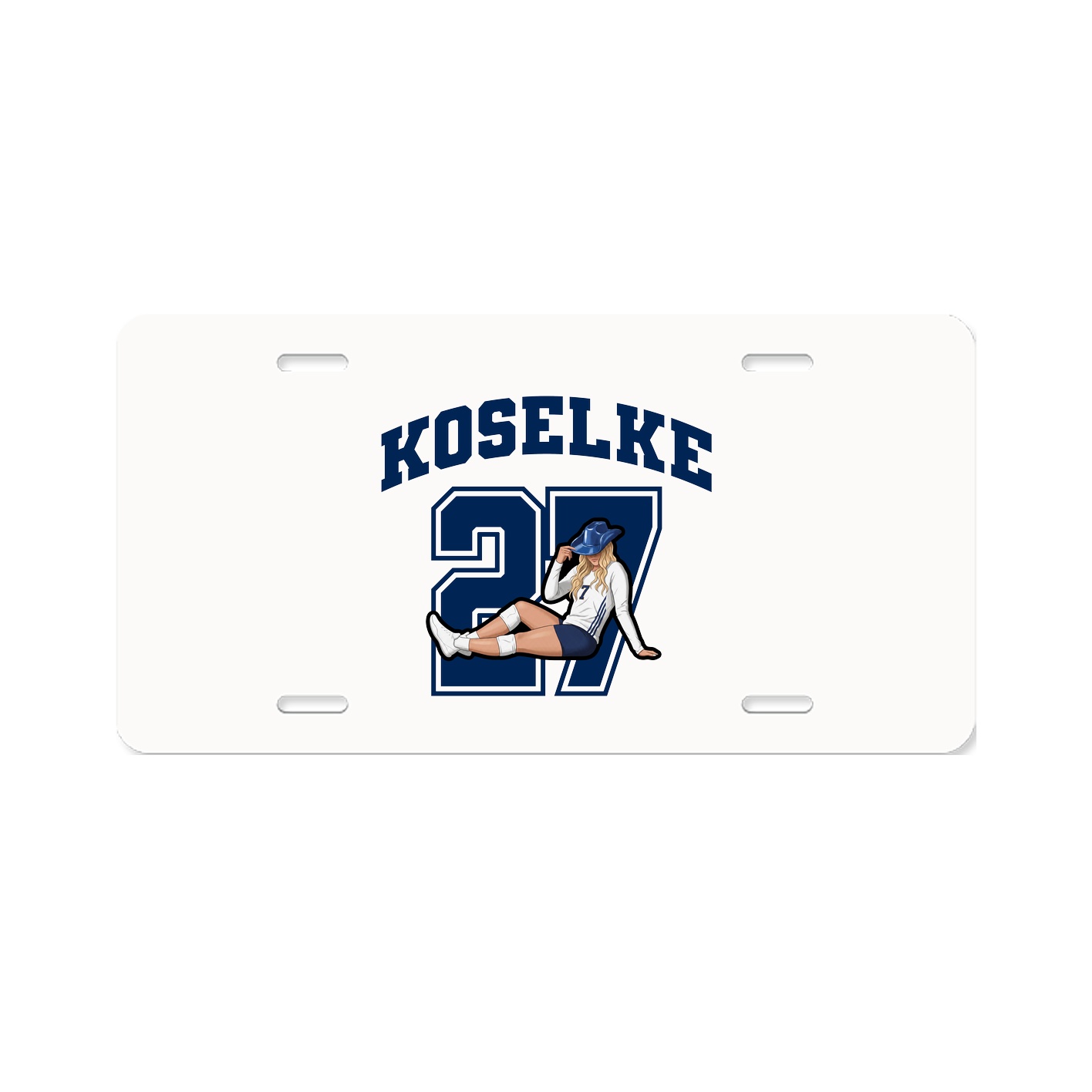 License Plate — Number in Classic